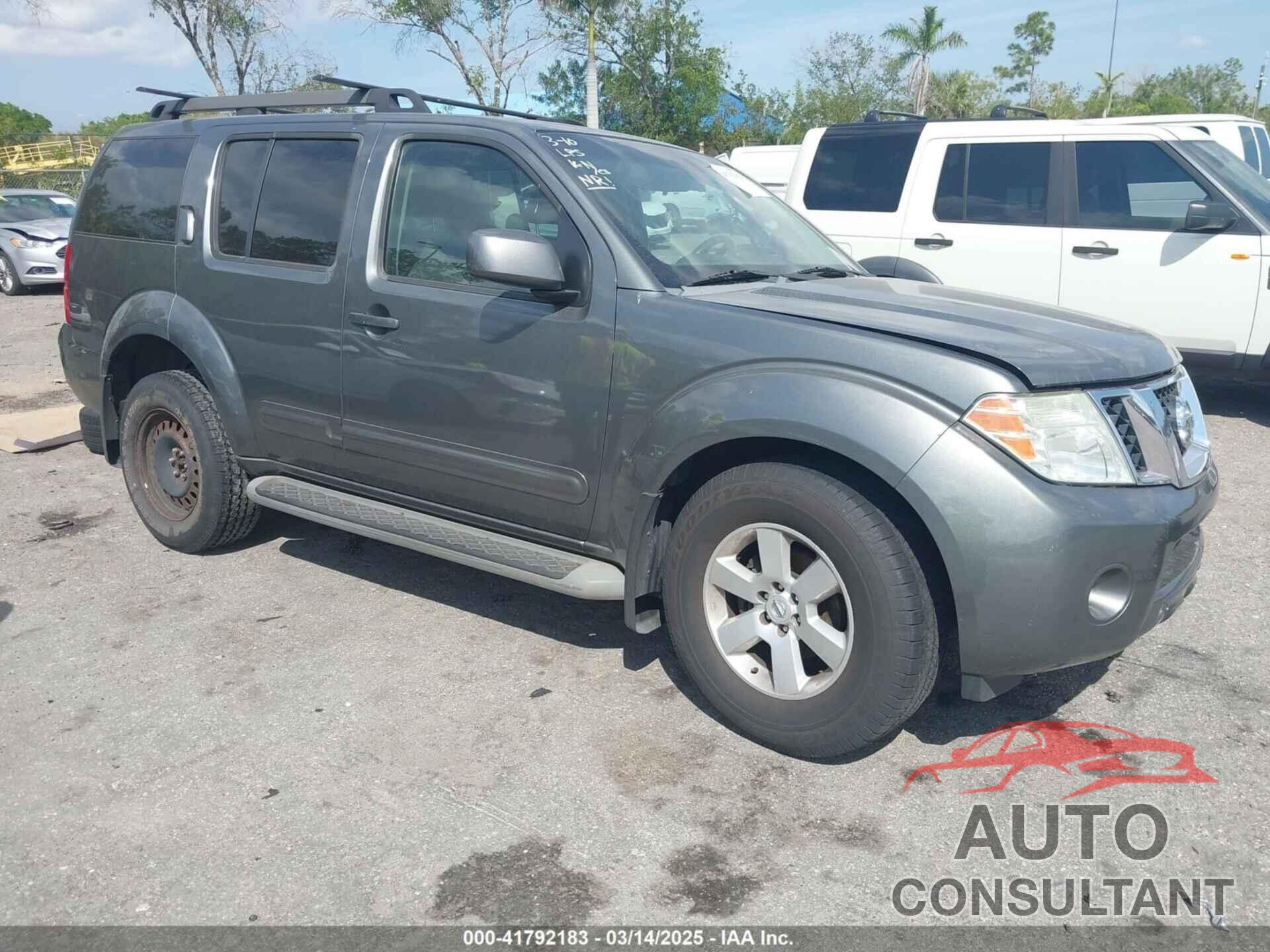 NISSAN PATHFINDER 2009 - 5N1AR18B49C612442