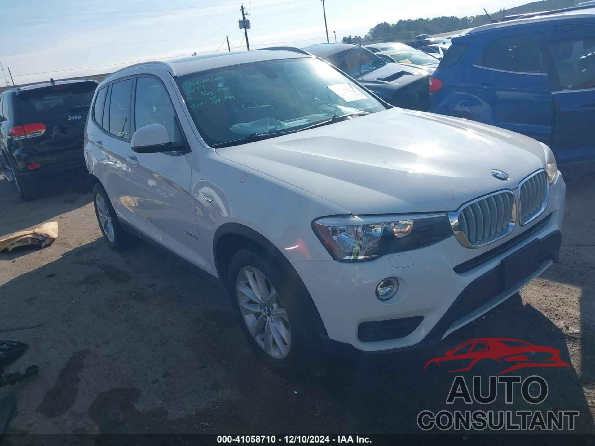 BMW X3 2017 - 5UXWZ7C31H0V89729