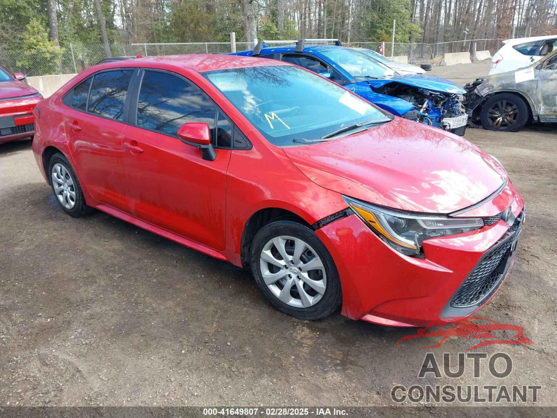 TOYOTA COROLLA 2020 - 5YFEPRAE6LP059659