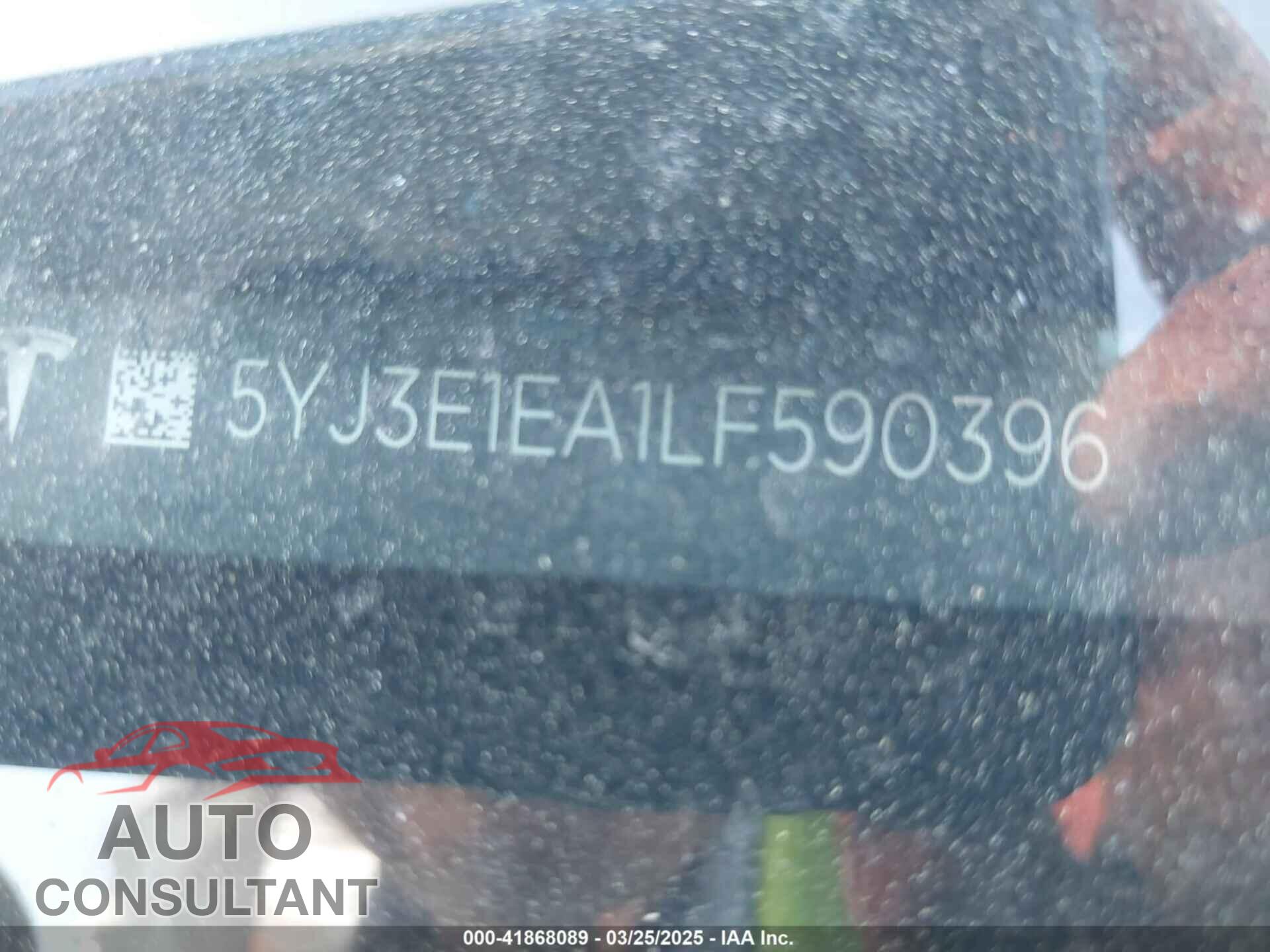 TESLA MODEL 3 2020 - 5YJ3E1EA1LF590396