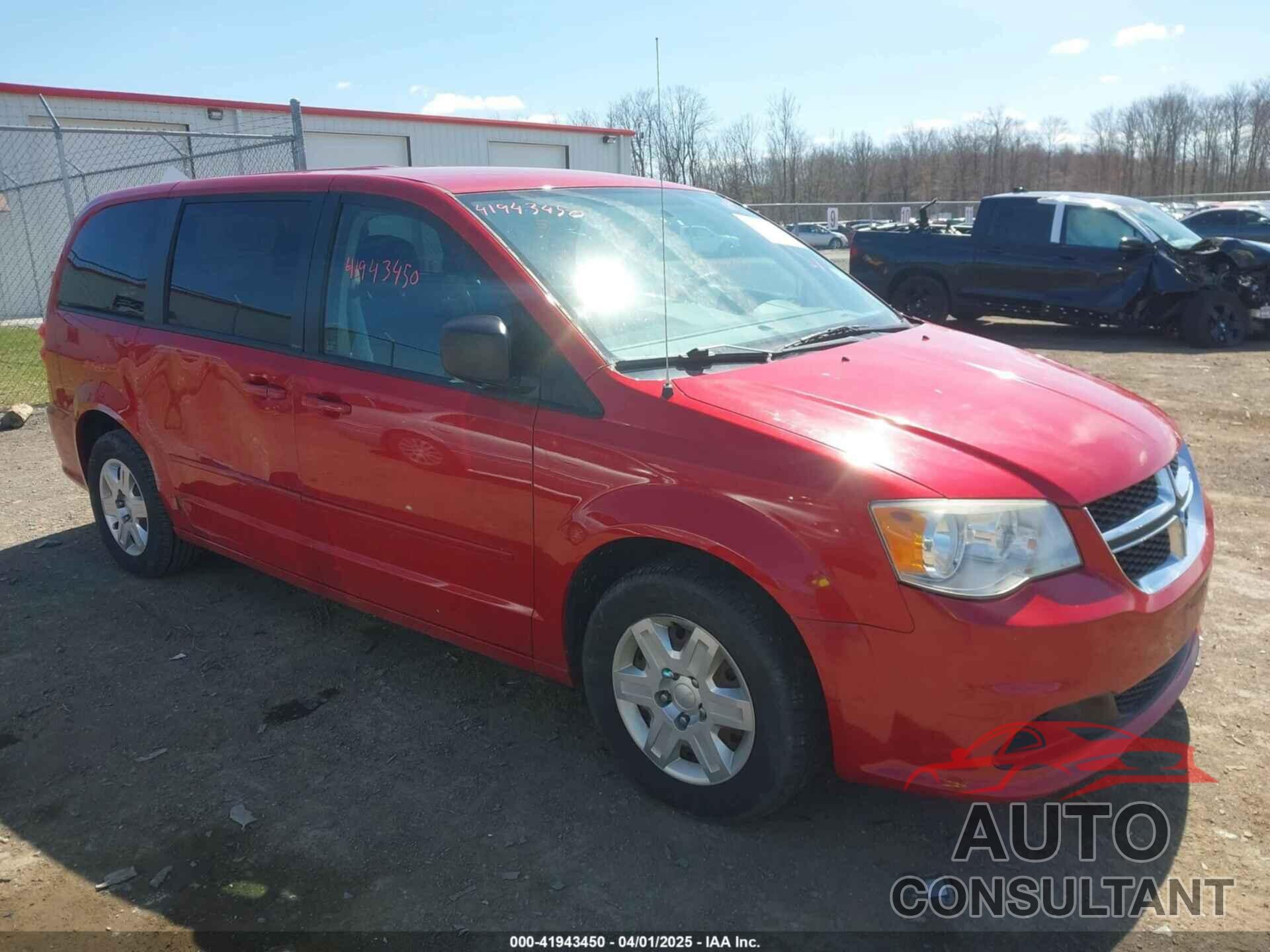 DODGE GRAND CARAVAN 2012 - 2C4RDGBGXCR403055