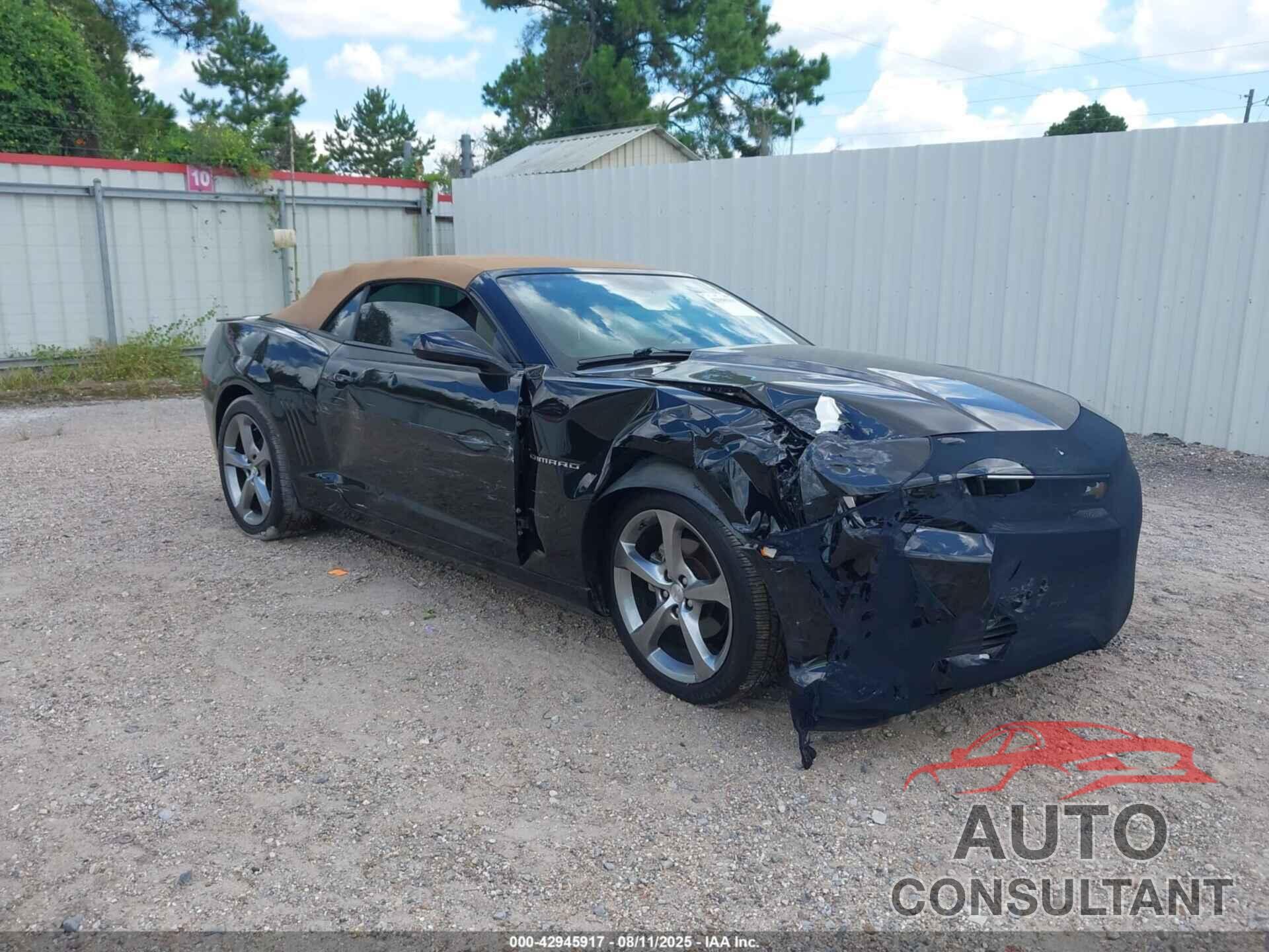 CHEVROLET CAMARO 2014 - 2G1FB3D36E9160612