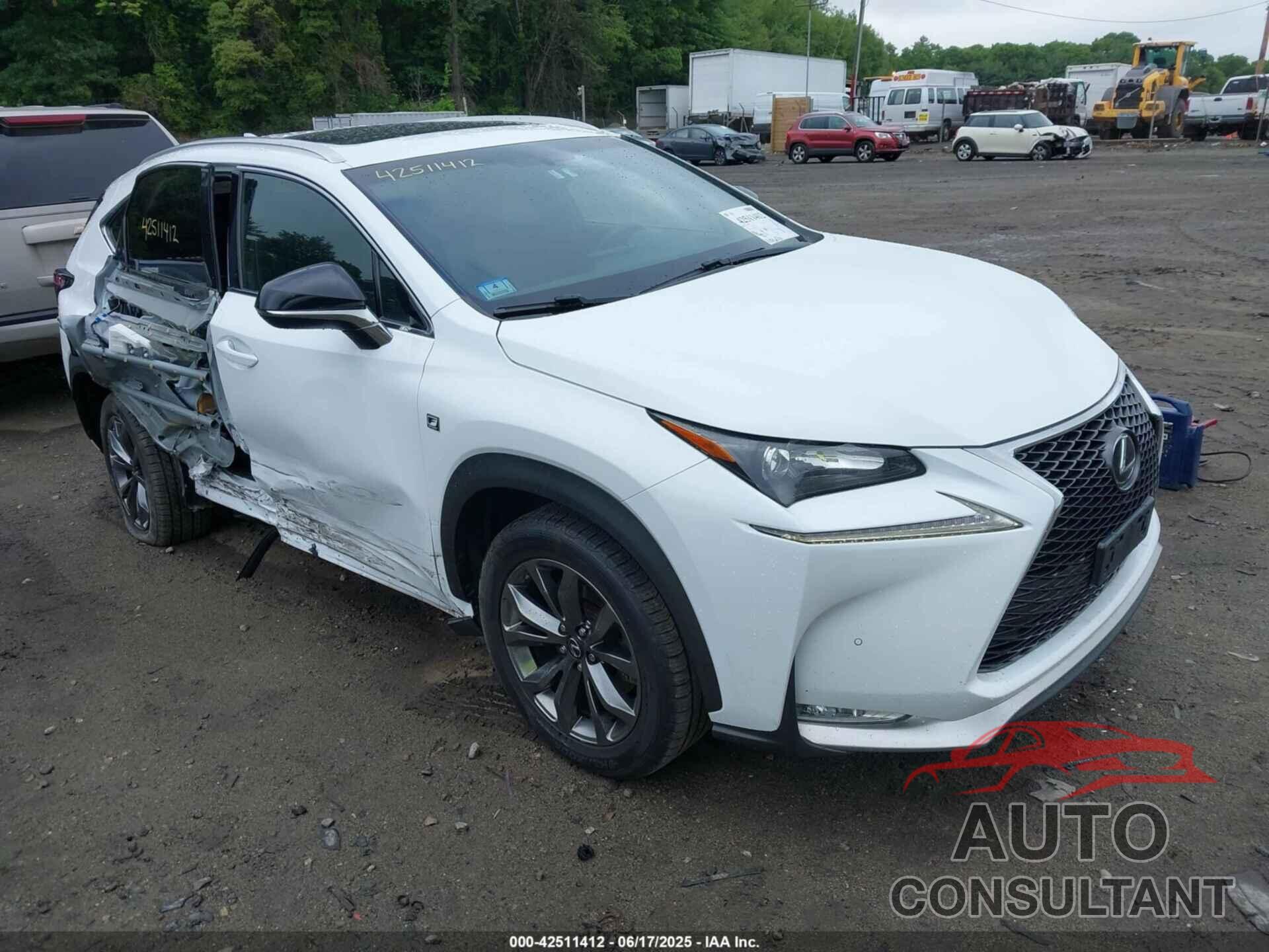 LEXUS NX 200T 2017 - JTJYARBZ3H2067690