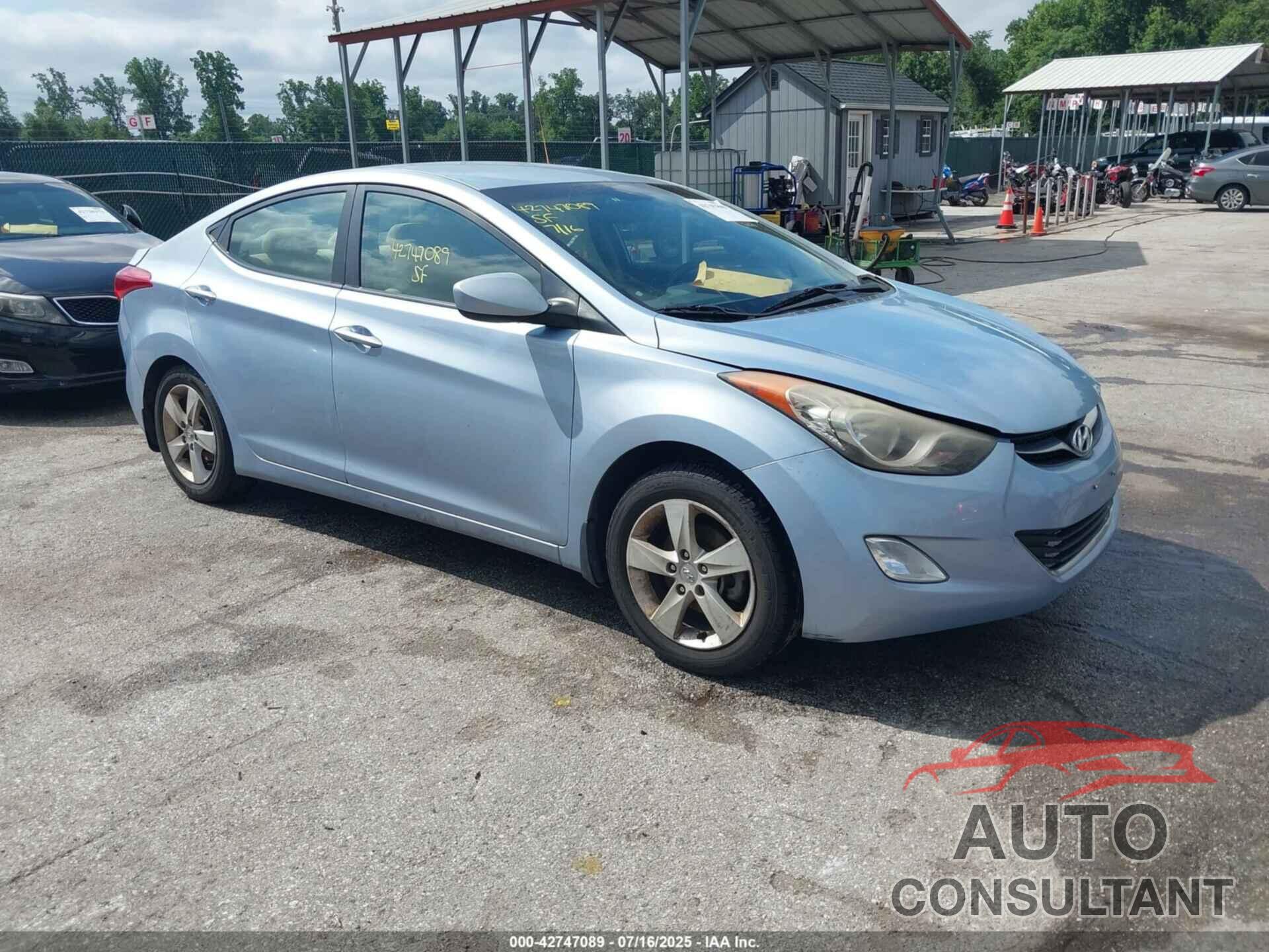 HYUNDAI ELANTRA 2013 - KMHDH4AE5DU531264