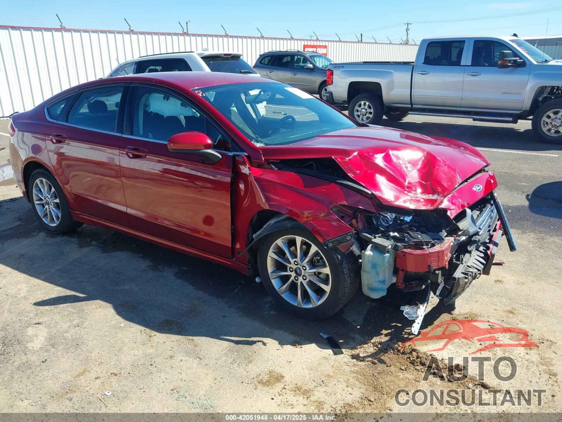 FORD FUSION 2017 - 3FA6P0H74HR248082