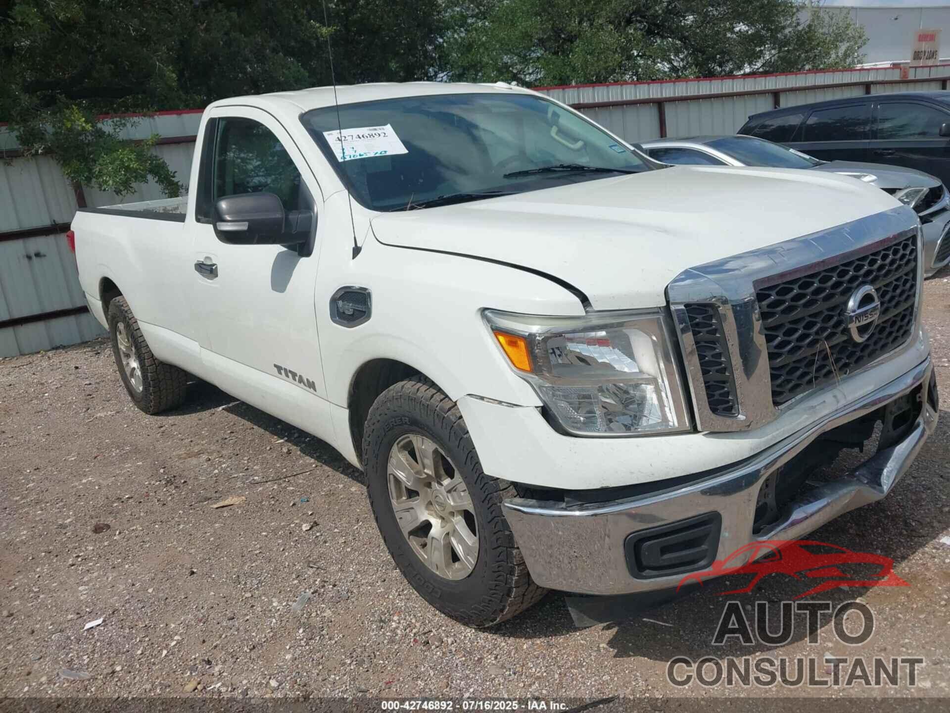 NISSAN TITAN 2017 - 1N6AA1R72HN529095