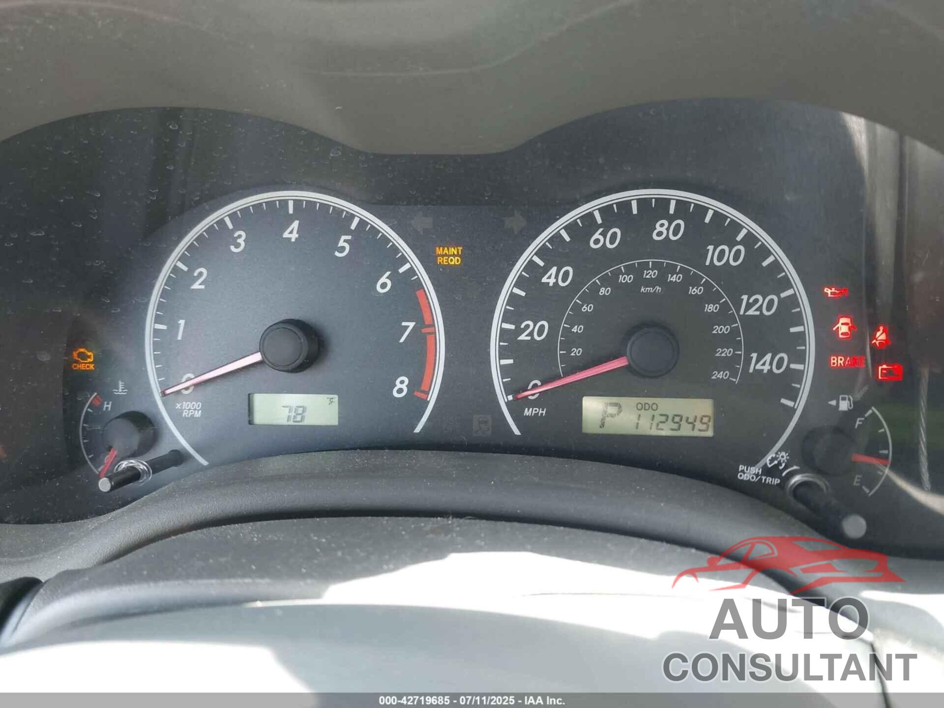 TOYOTA COROLLA 2010 - 1NXBU4EE4AZ286448