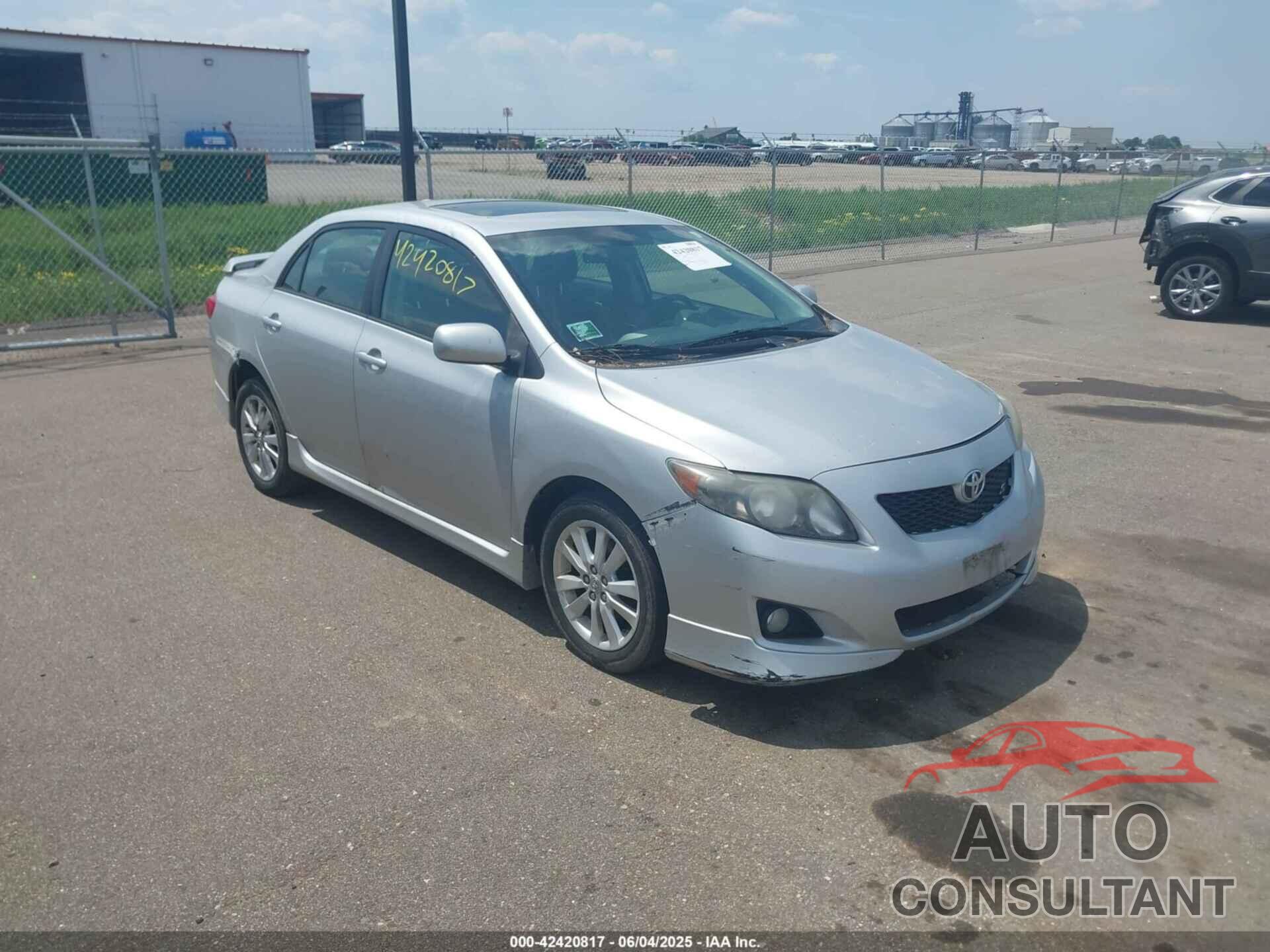 TOYOTA COROLLA 2009 - 1NXBU40E49Z052569