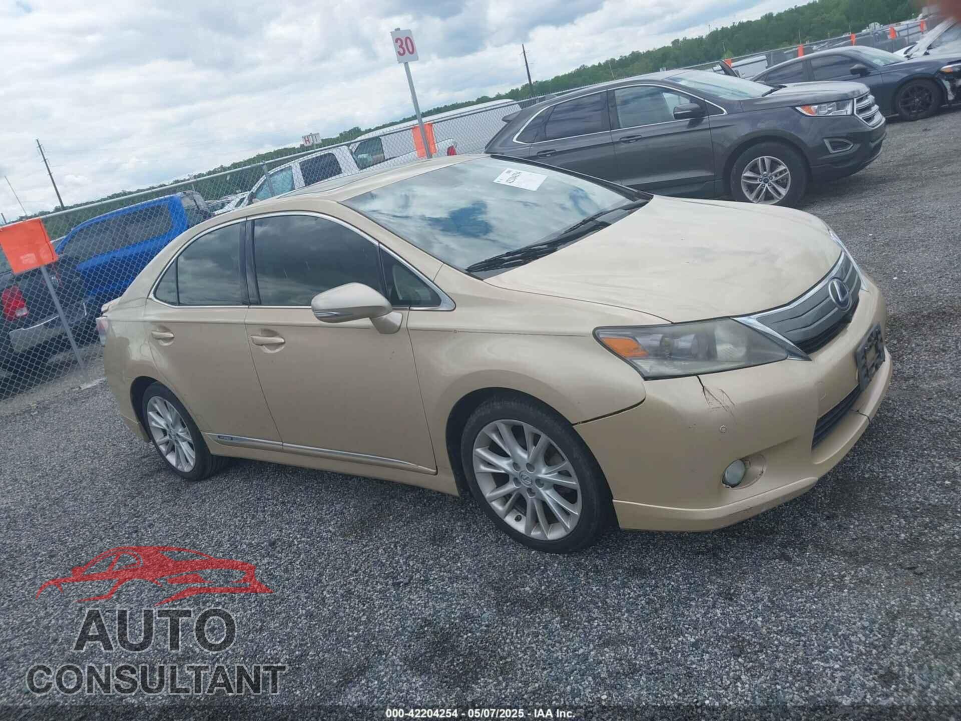 LEXUS HS 250H 2010 - JTHBB1BA1A2009101