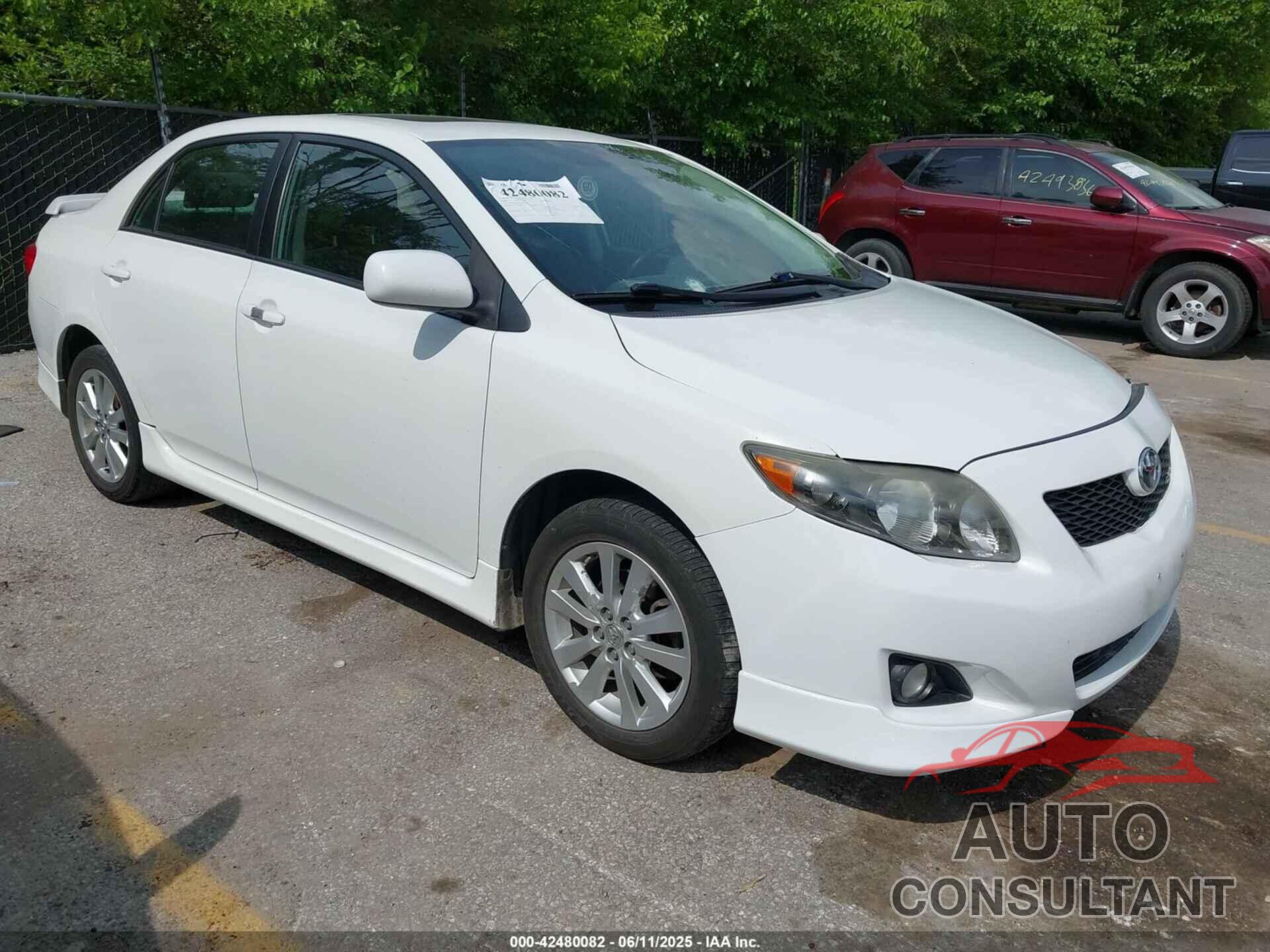 TOYOTA COROLLA 2009 - 2T1BU40E49C167934