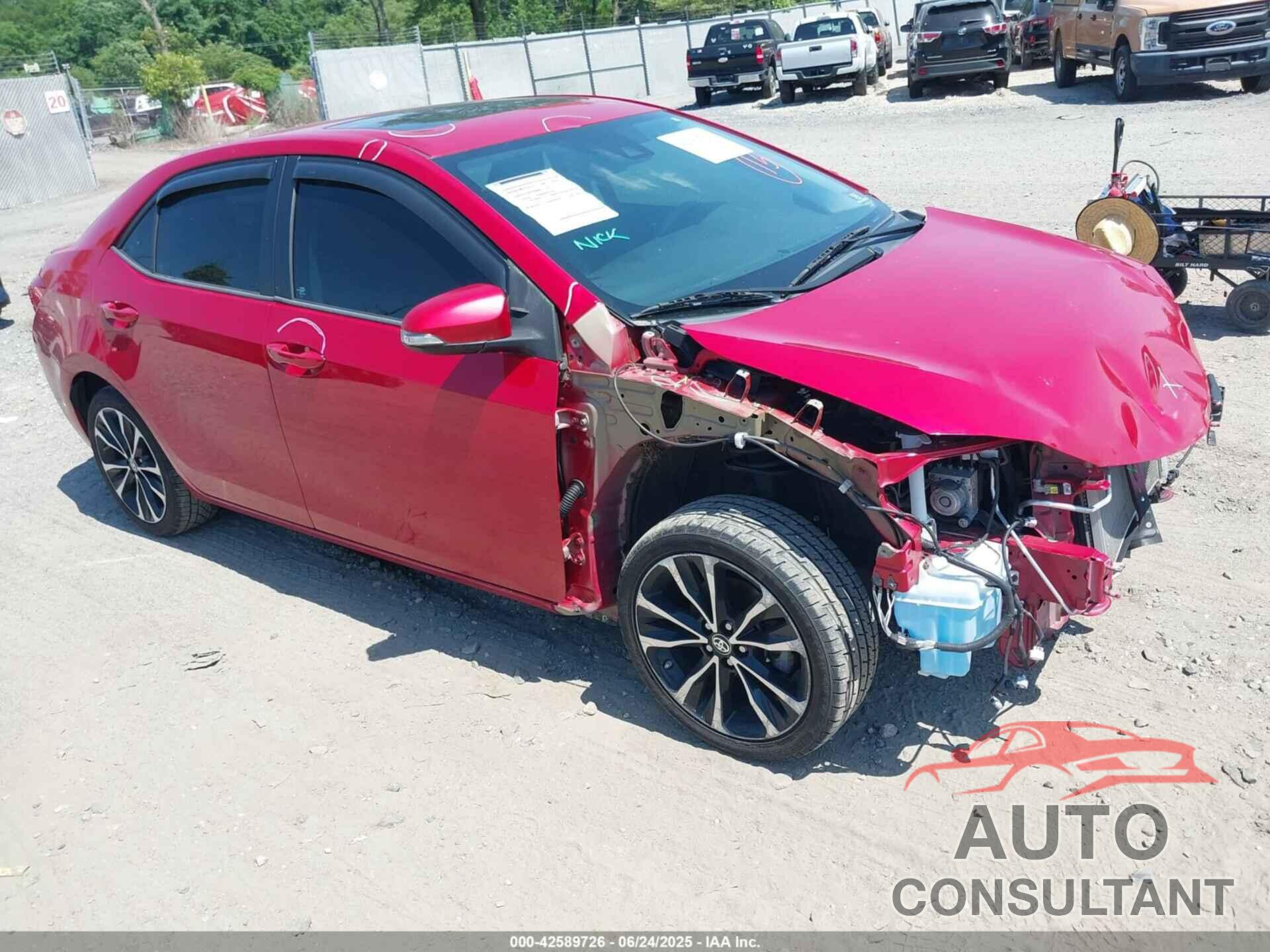 TOYOTA COROLLA 2017 - 2T1BURHE8HC952554