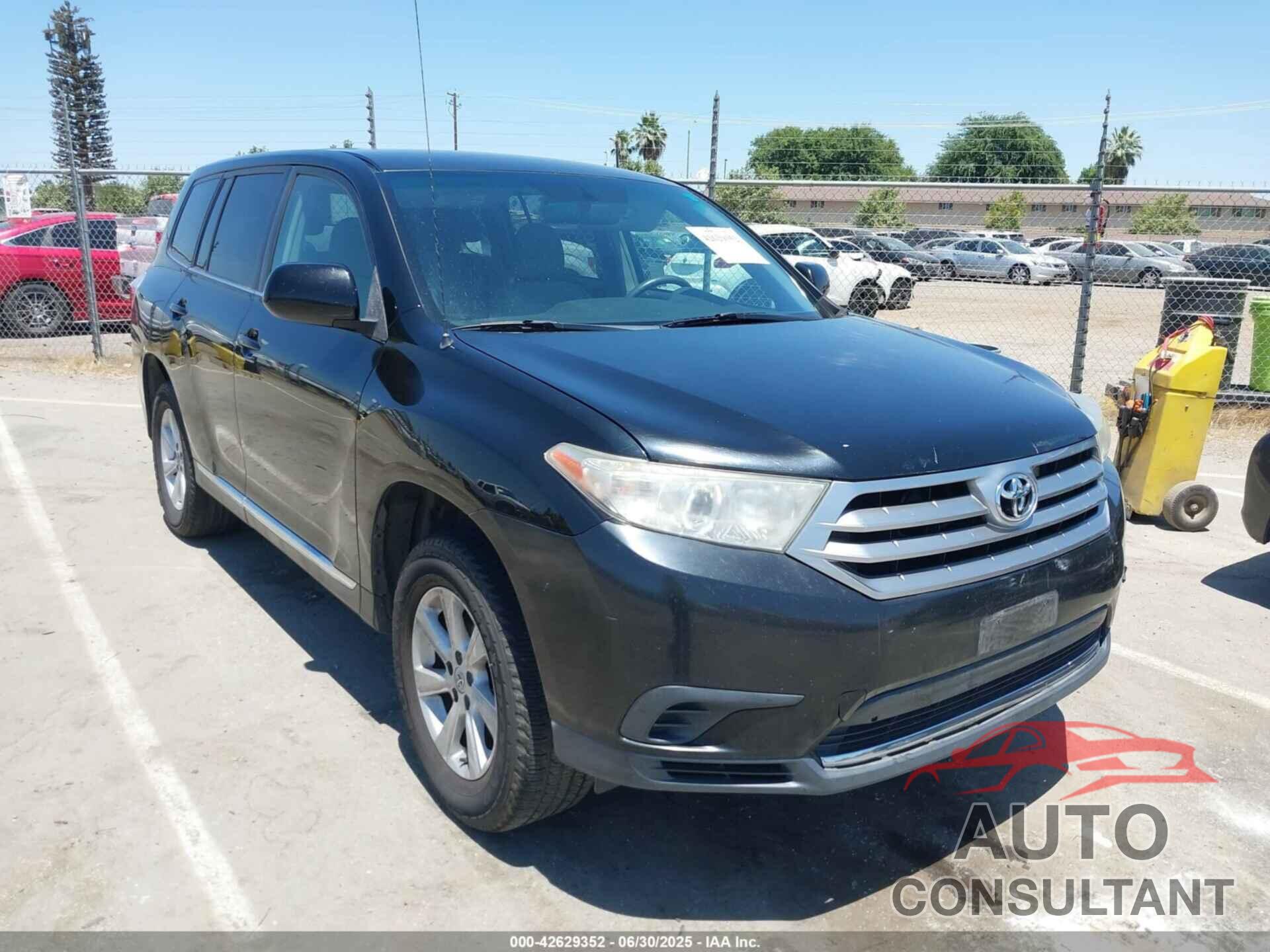 TOYOTA HIGHLANDER 2012 - 5TDZA3EH8CS019918