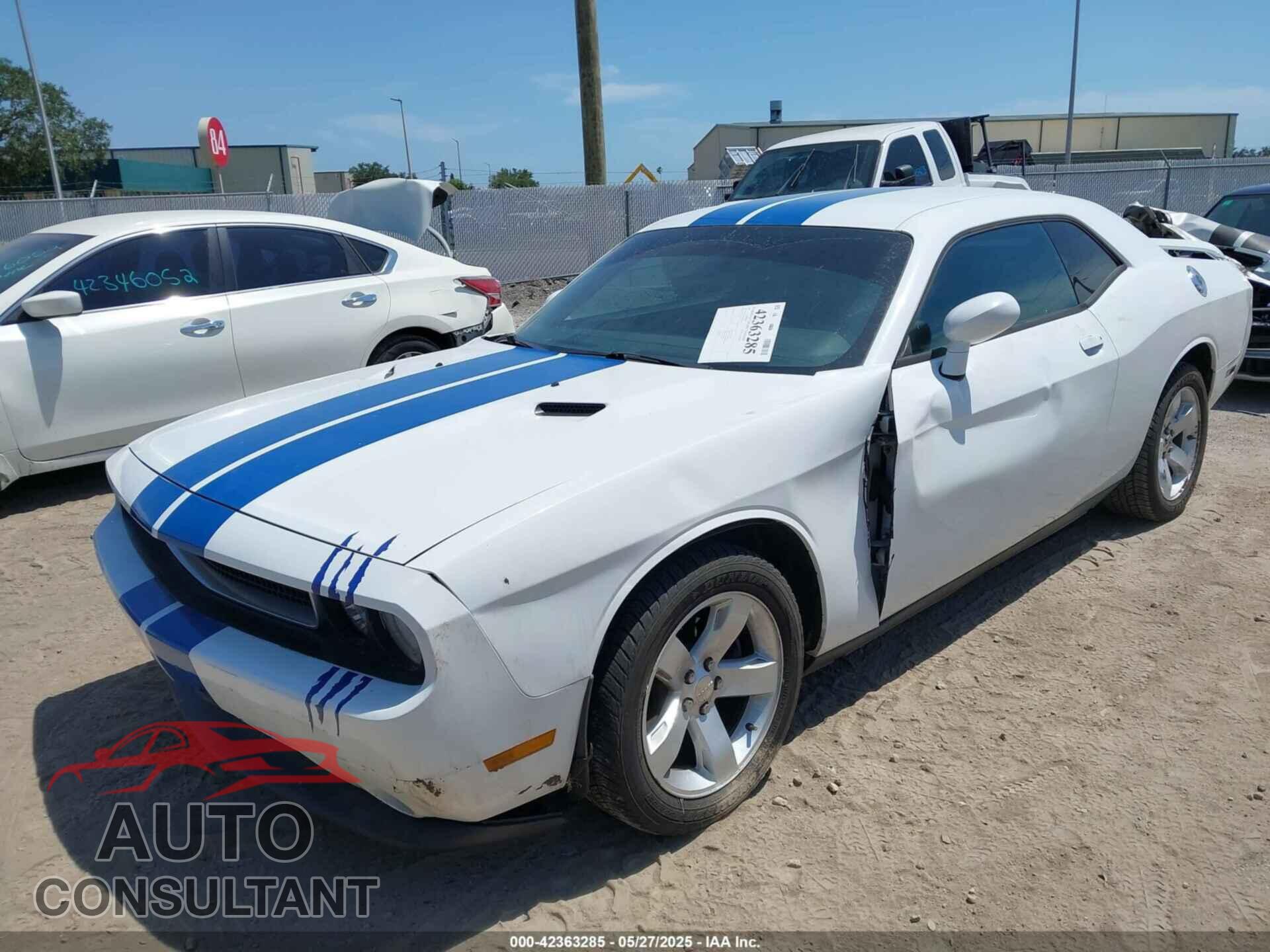 DODGE CHALLENGER 2012 - 2C3CDYAG3CH157618