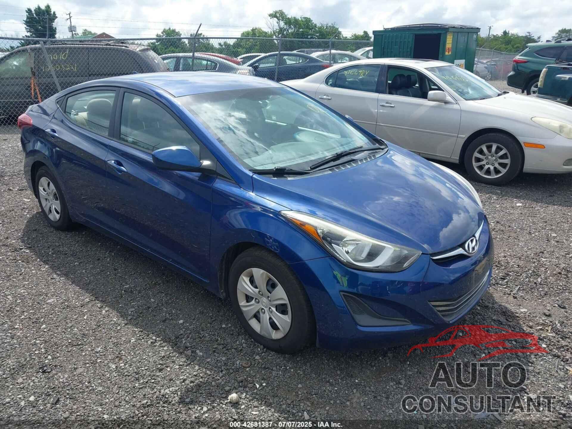 HYUNDAI ELANTRA 2016 - 5NPDH4AEXGH784082