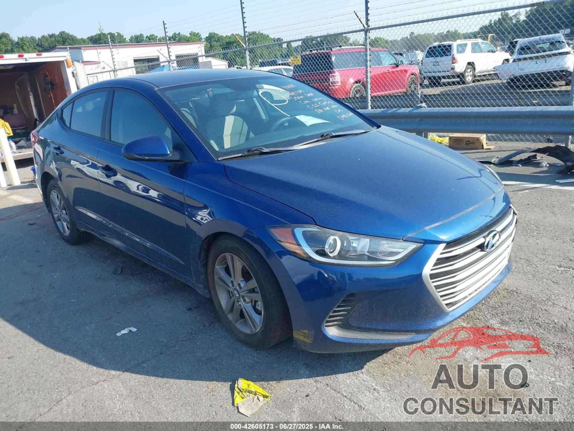 HYUNDAI ELANTRA 2017 - 5NPD84CF6HH057299
