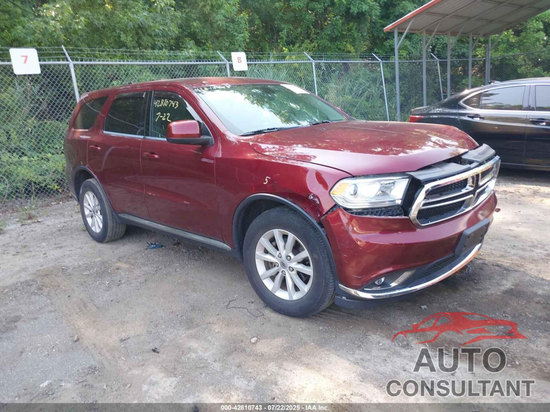 DODGE DURANGO 2019 - 1C4RDJAG4KC585745