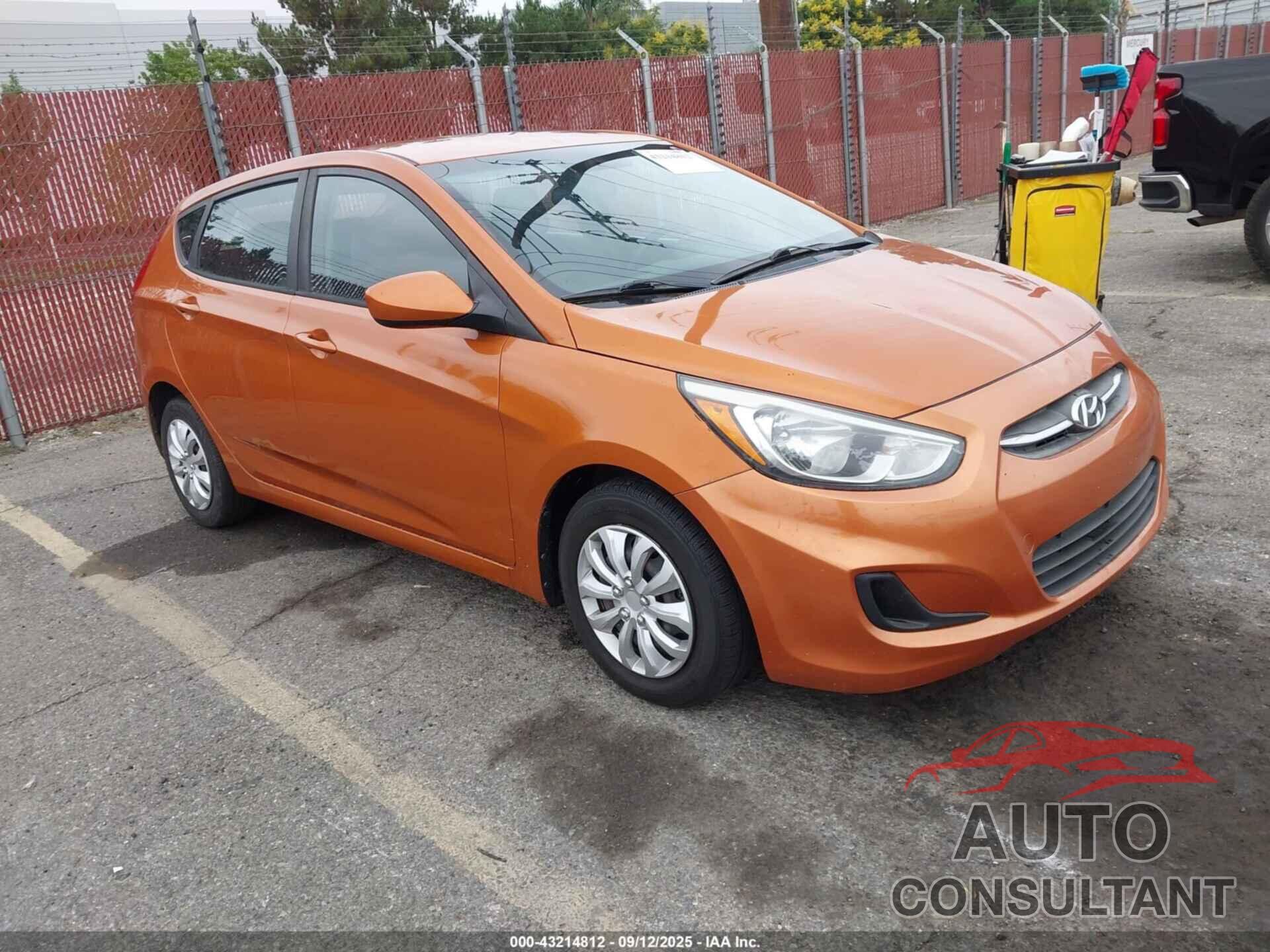 HYUNDAI ACCENT 2017 - KMHCT5AEXHU317117