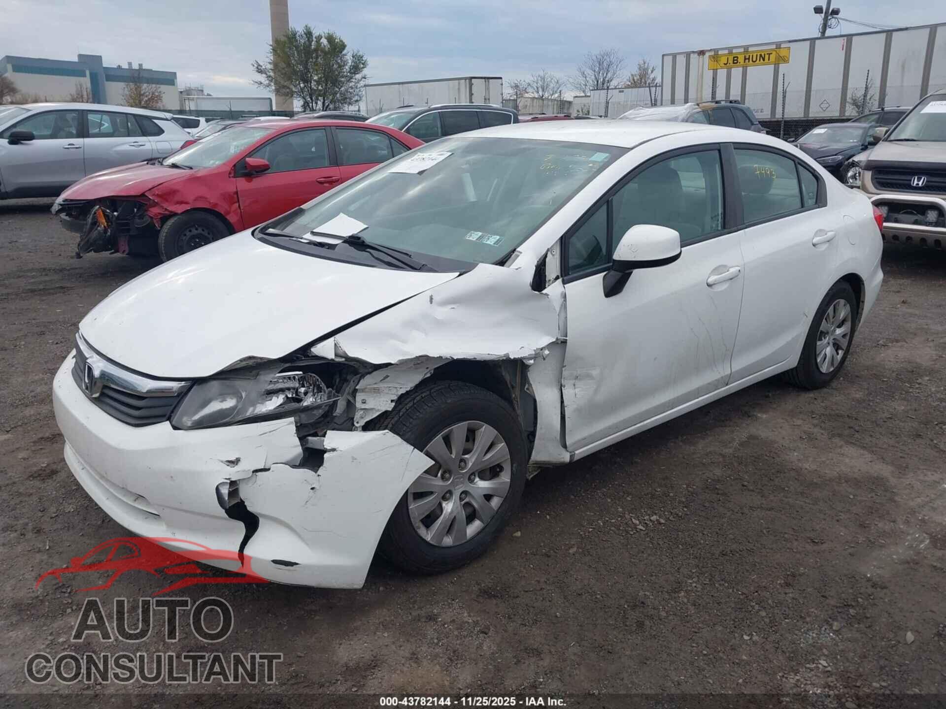 HONDA CIVIC 2012 - 19XFB2F56CE356435