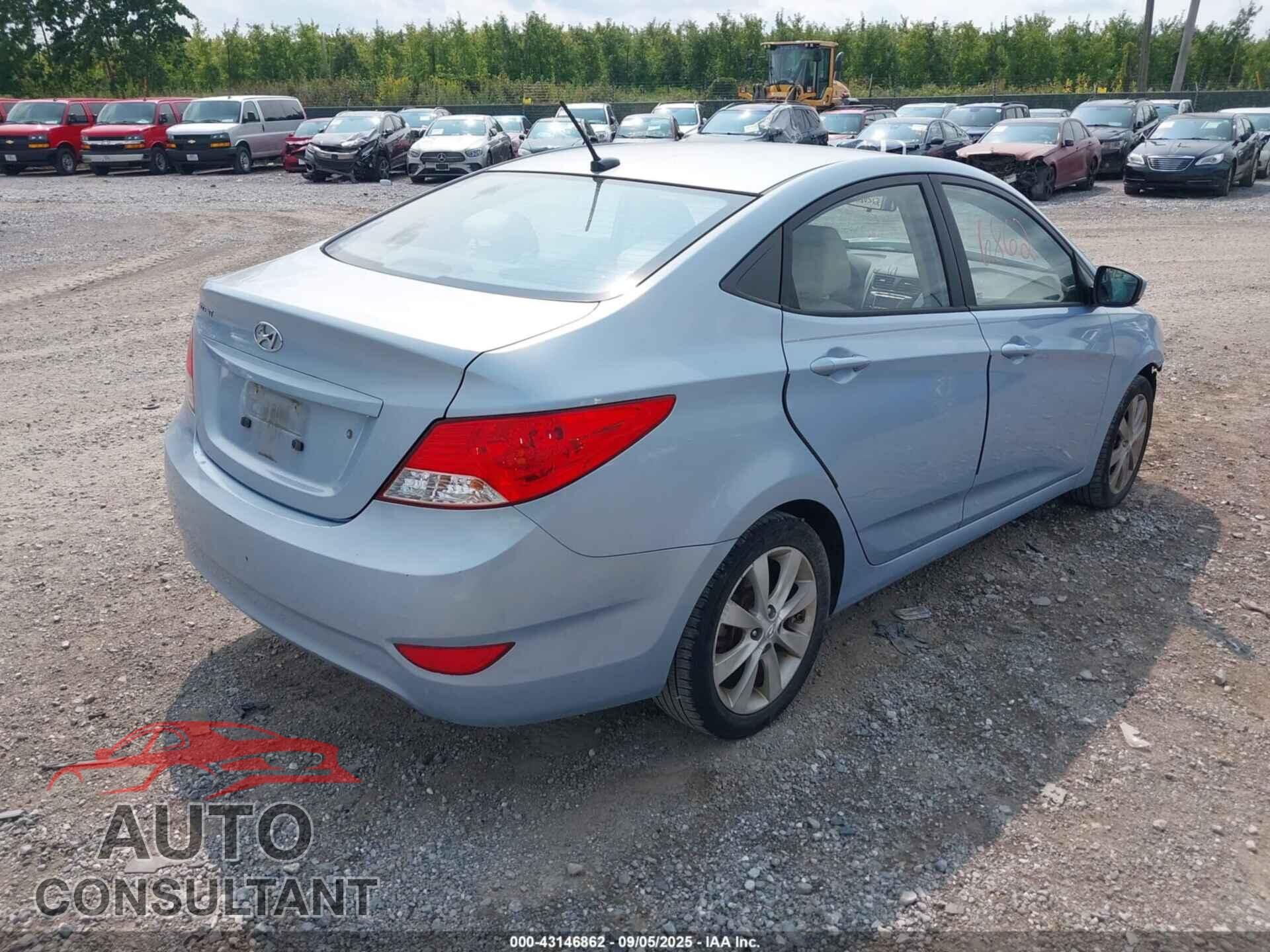 HYUNDAI ACCENT 2012 - KMHCU4AE7CU072289