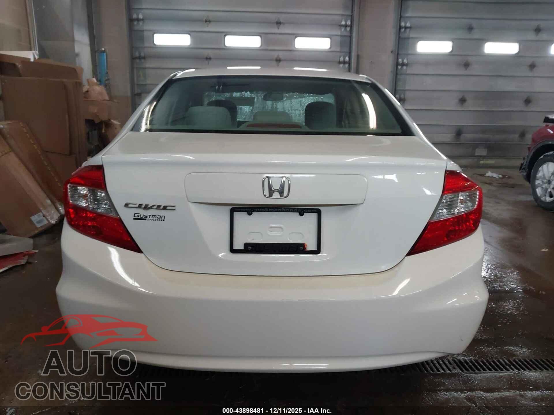 HONDA CIVIC 2012 - 19XFB2F55CE044008