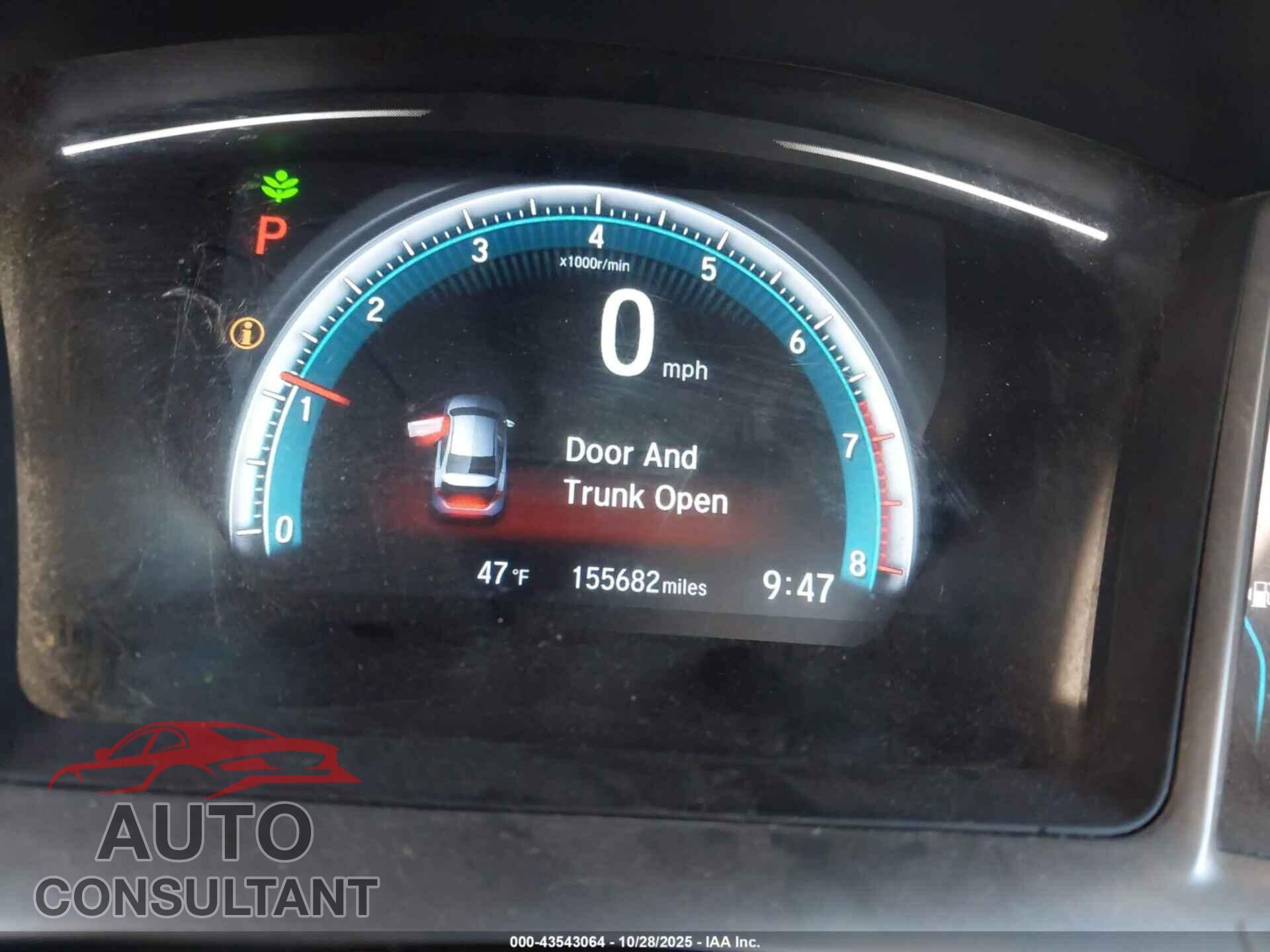 HONDA CIVIC 2016 - 19XFC2F78GE097726
