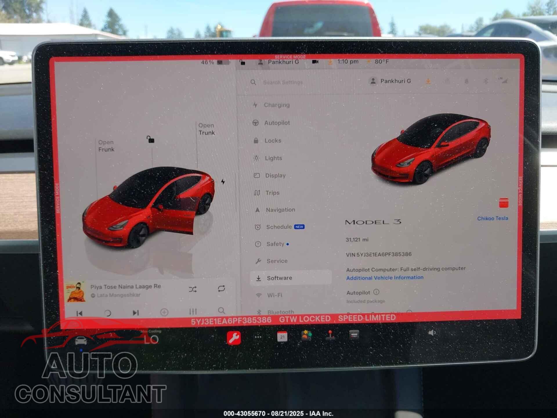 TESLA MODEL 3 2023 - 5YJ3E1EA6PF385386
