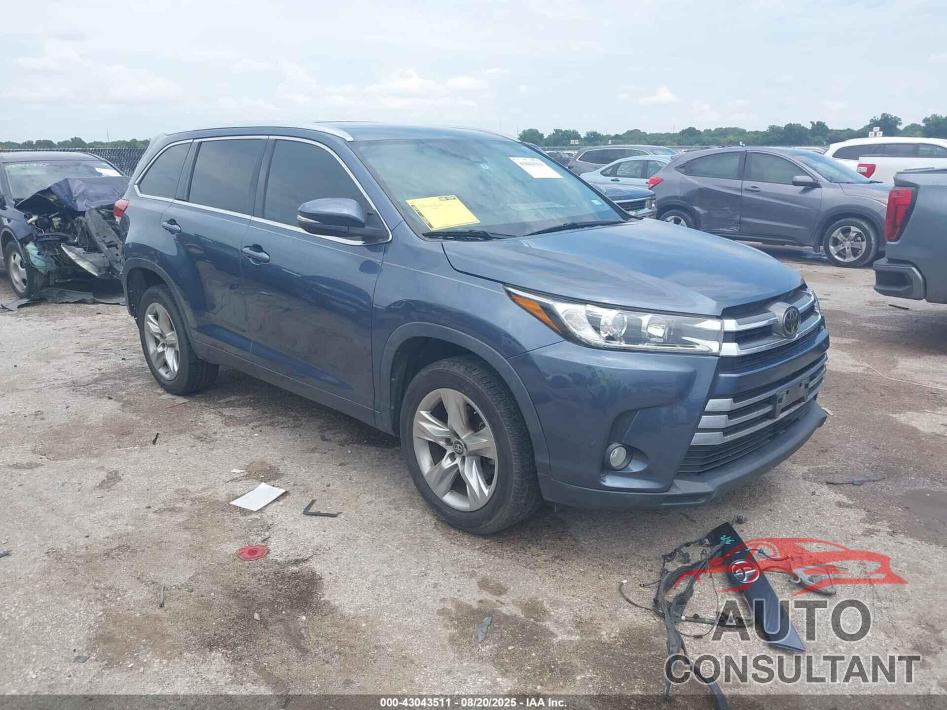 TOYOTA HIGHLANDER 2018 - 5TDYZRFH2JS242443
