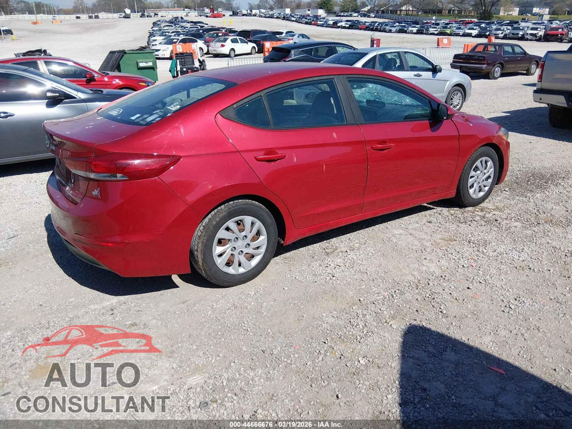 HYUNDAI ELANTRA 2018 - 5NPD74LF3JH257257