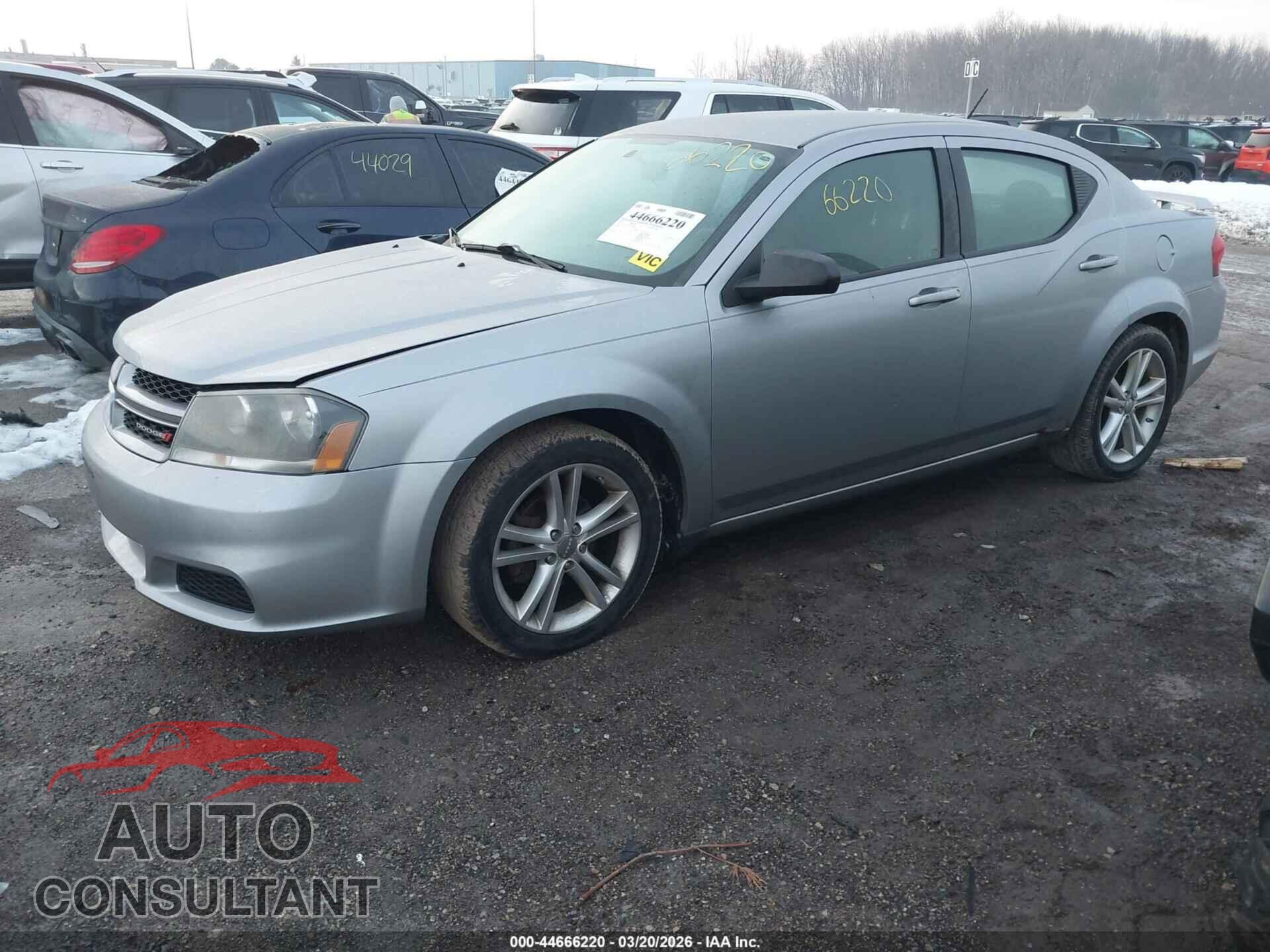 DODGE AVENGER 2013 - 1C3CDZAG2DN770019