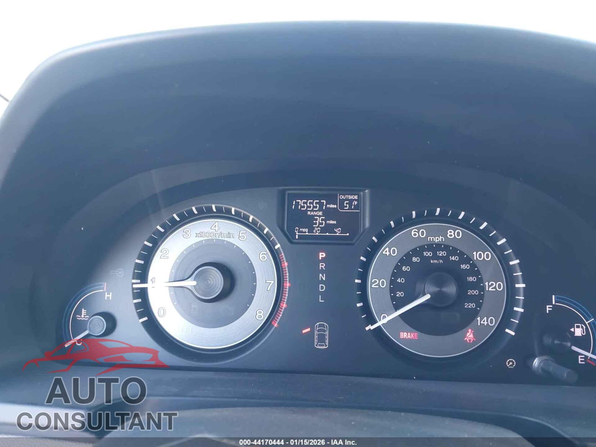 HONDA ODYSSEY 2013 - 5FNRL5H67DB059221