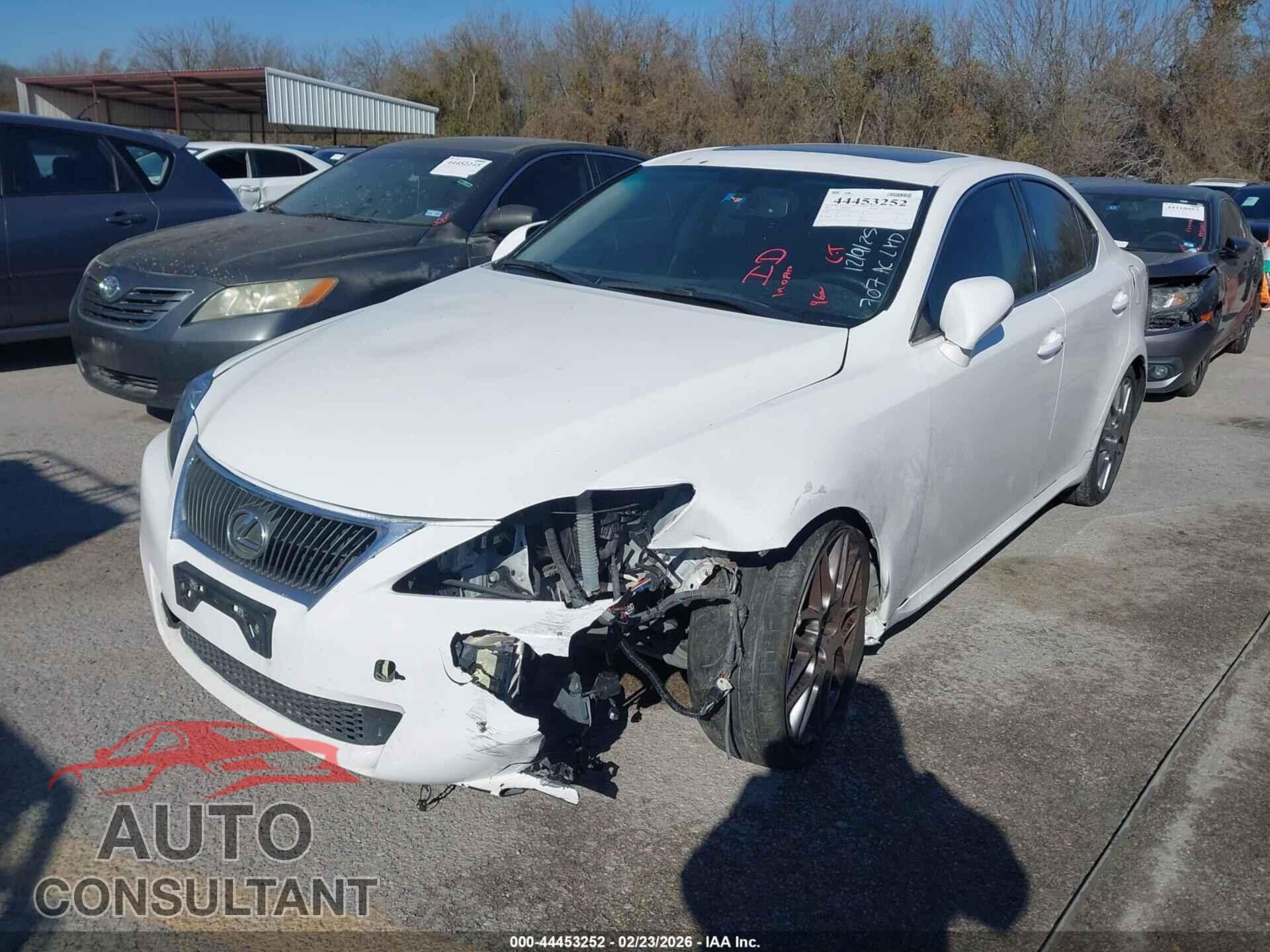LEXUS IS 250 2012 - JTHBF5C21C5184419