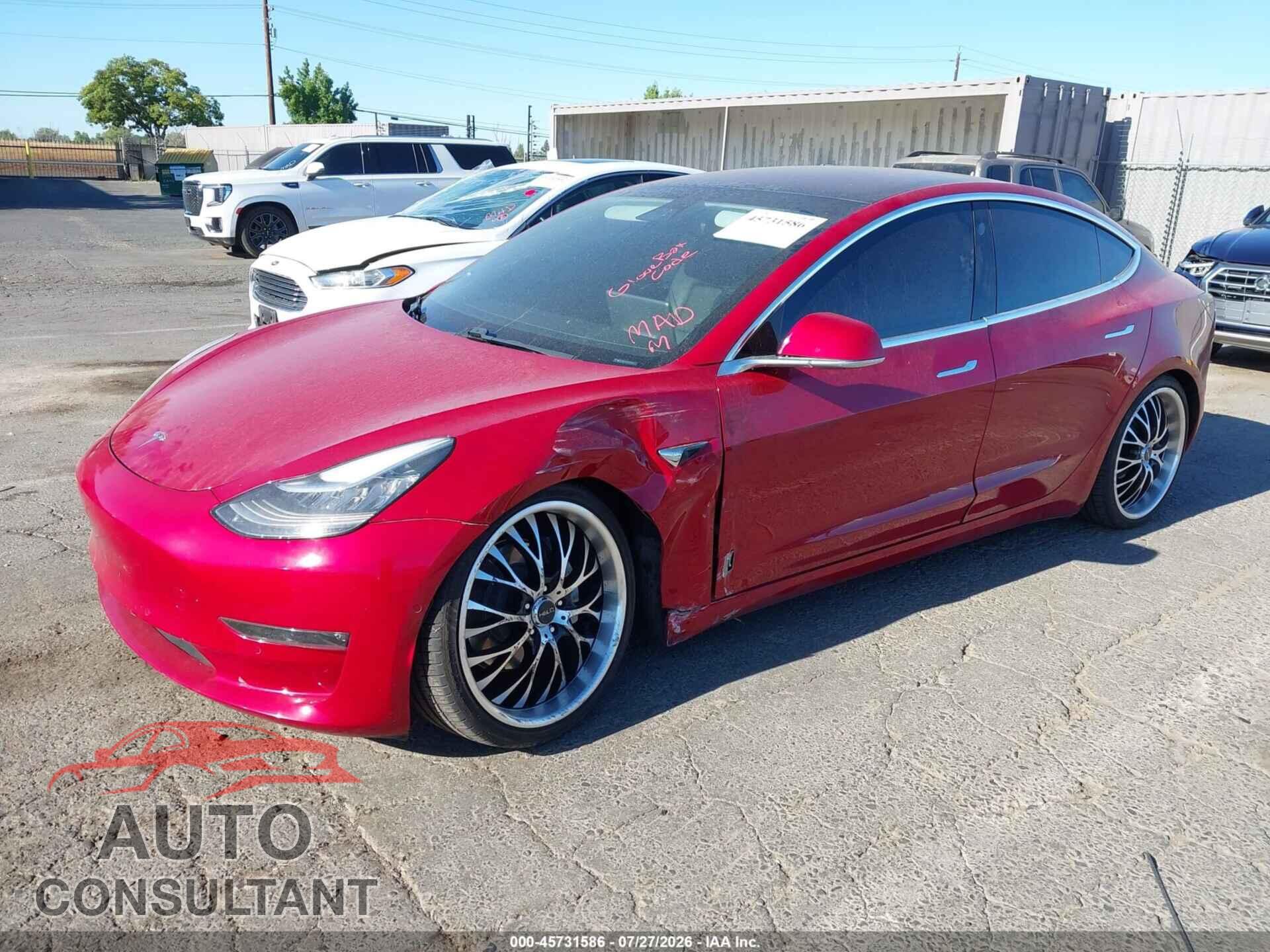TESLA MODEL 3 2018 - 5YJ3E1EA4JF047041