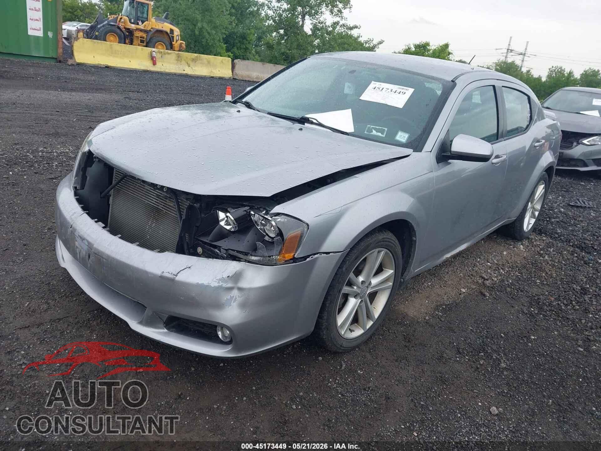 DODGE AVENGER 2013 - 1C3CDZCB2DN588239