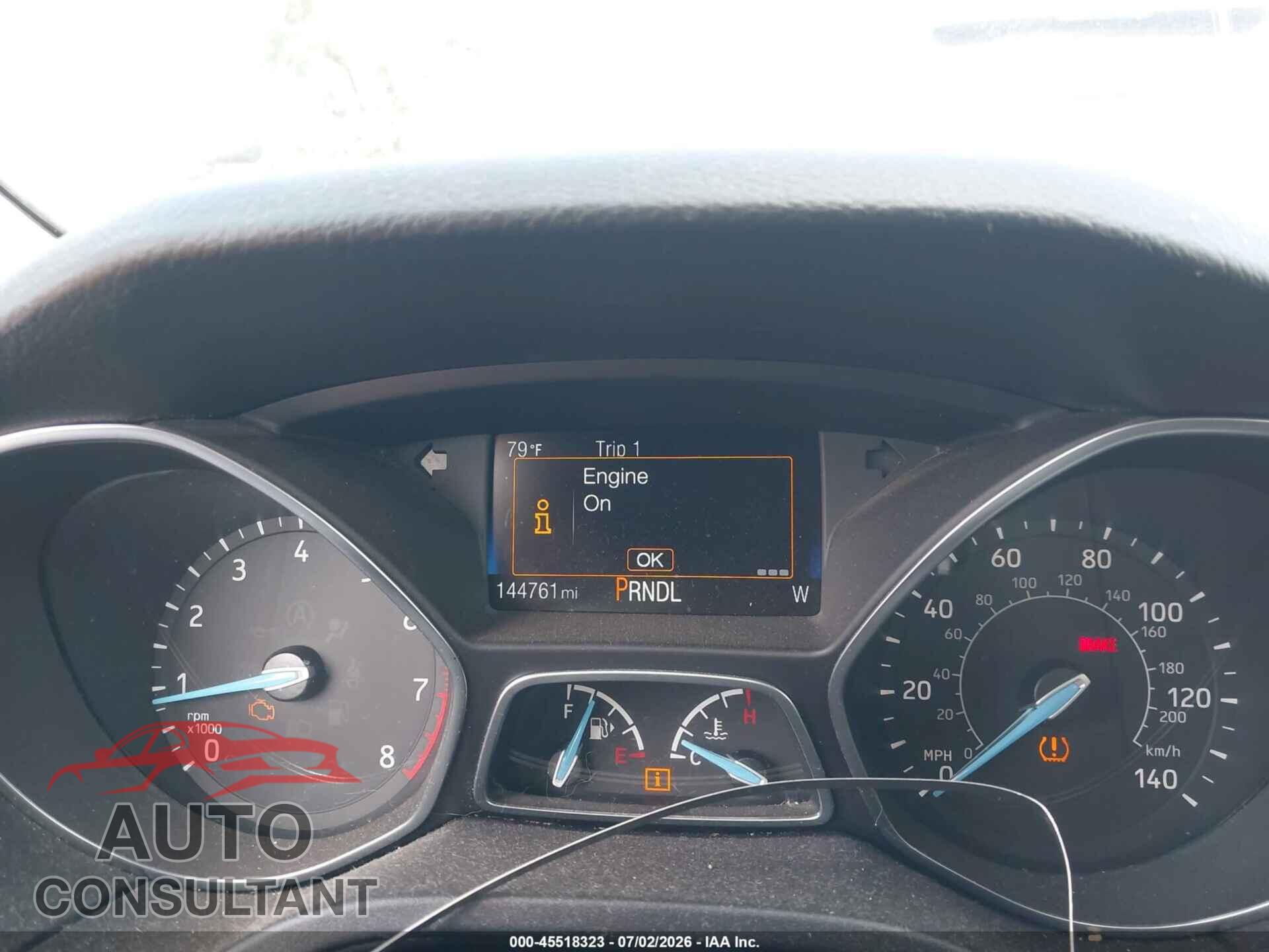 FORD FOCUS 2017 - 1FADP3F25HL329722