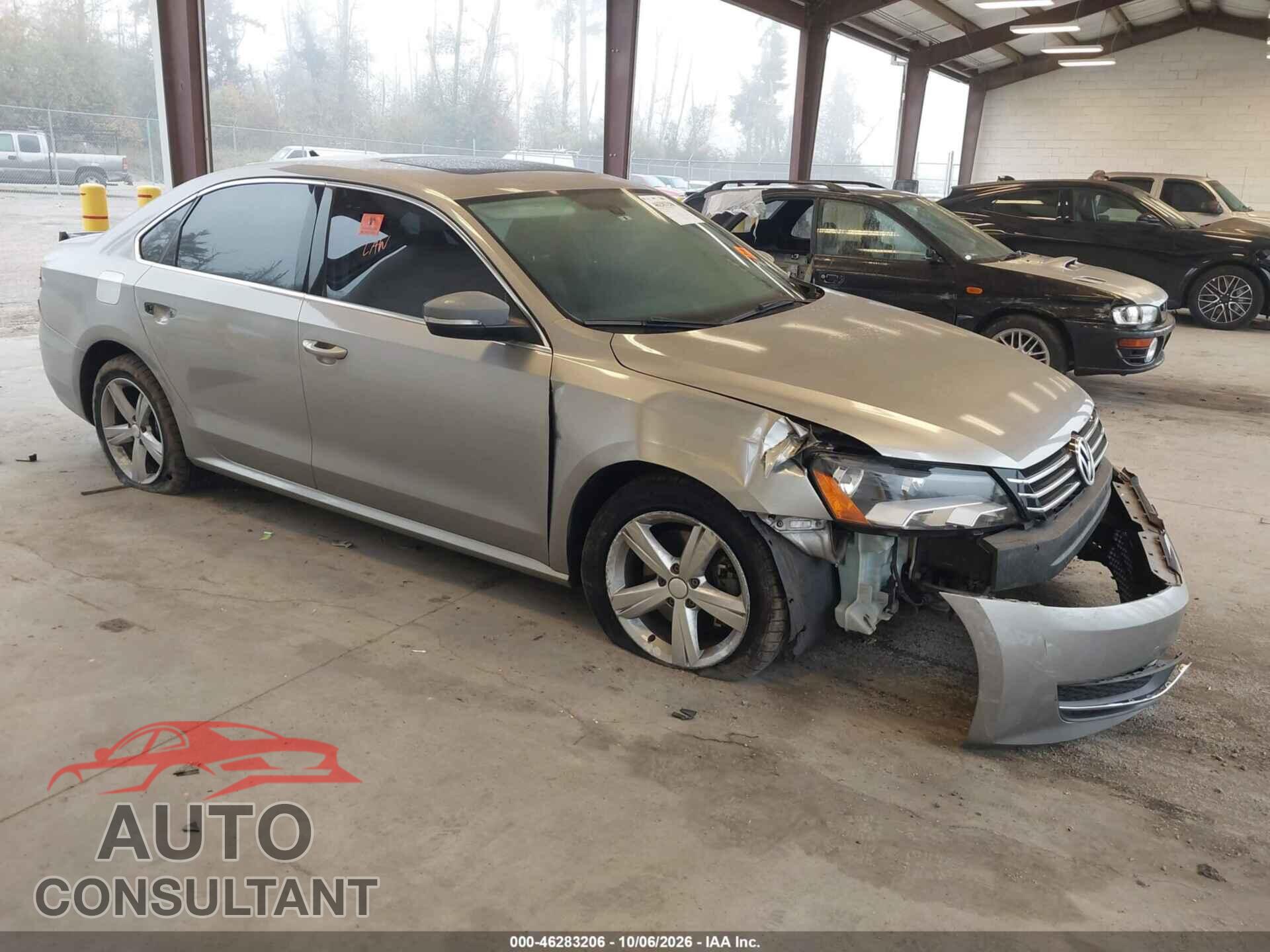 VOLKSWAGEN PASSAT 2012 - 1VWBP7A39CC109059