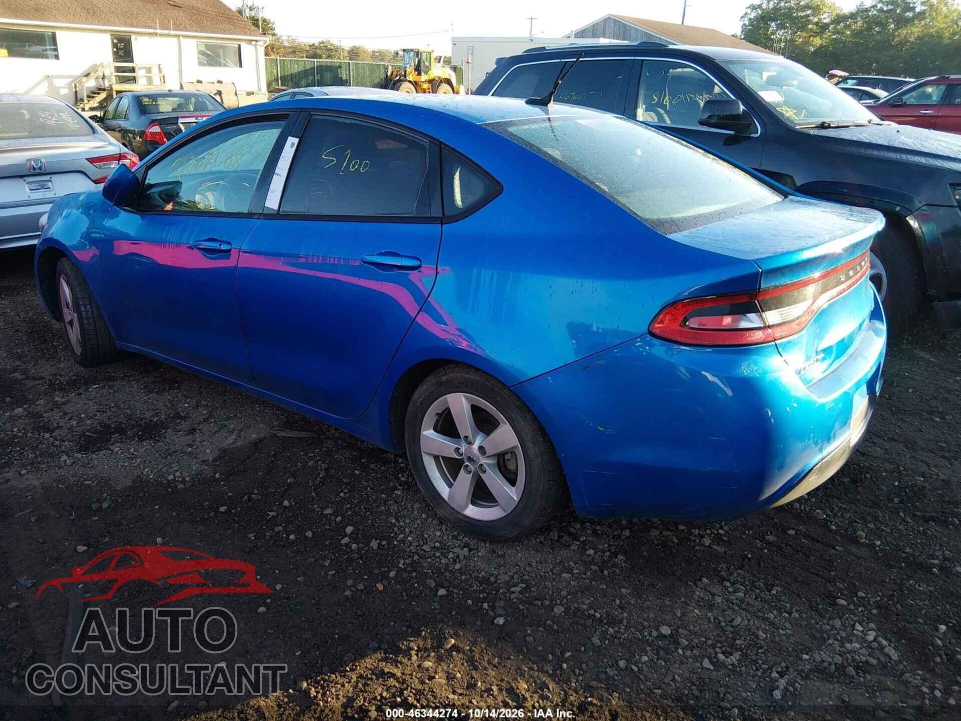 DODGE DART 2015 - 1C3CDFBB1FD415806
