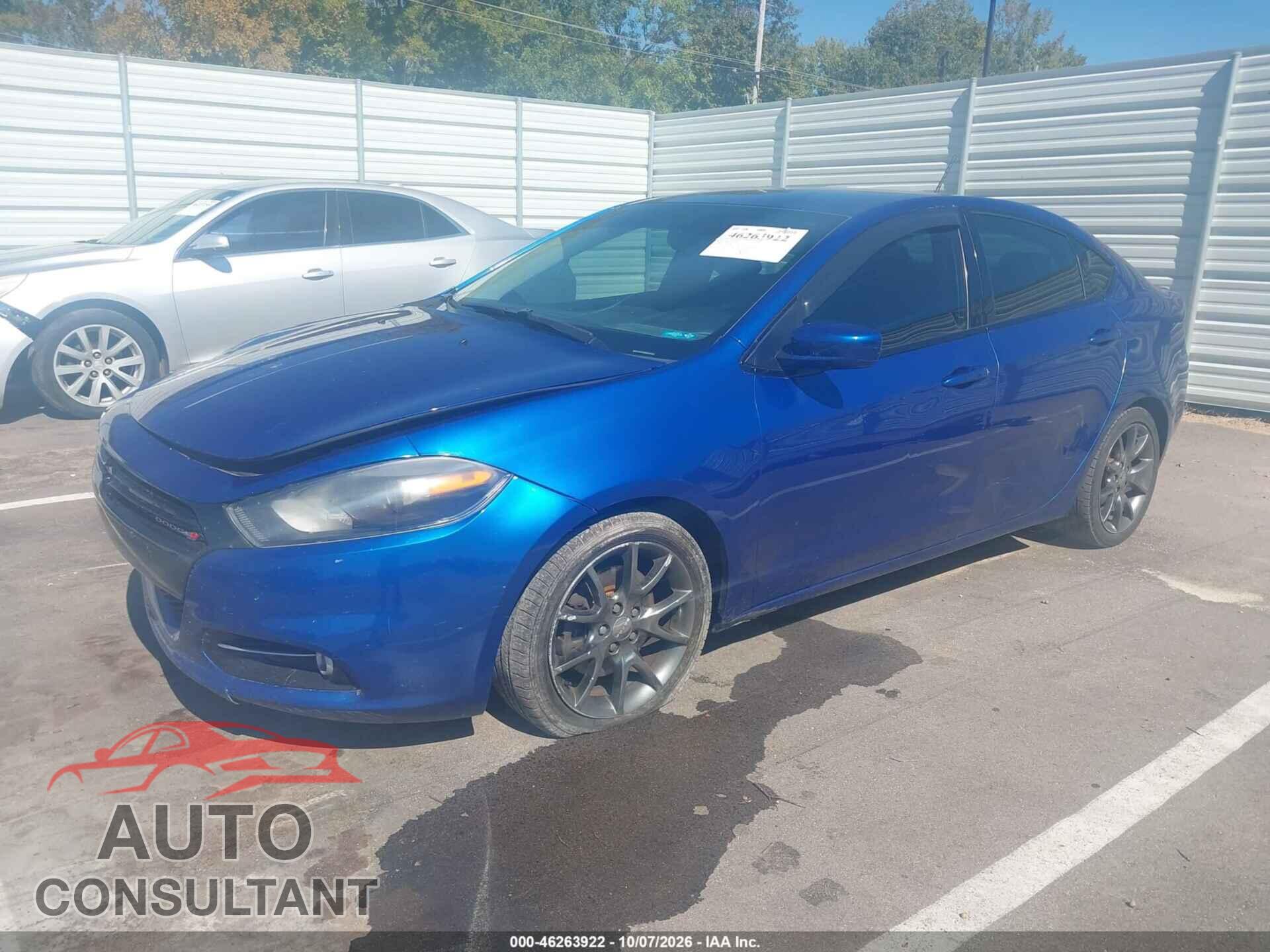 DODGE DART 2013 - 1C3CDFBA1DD334342