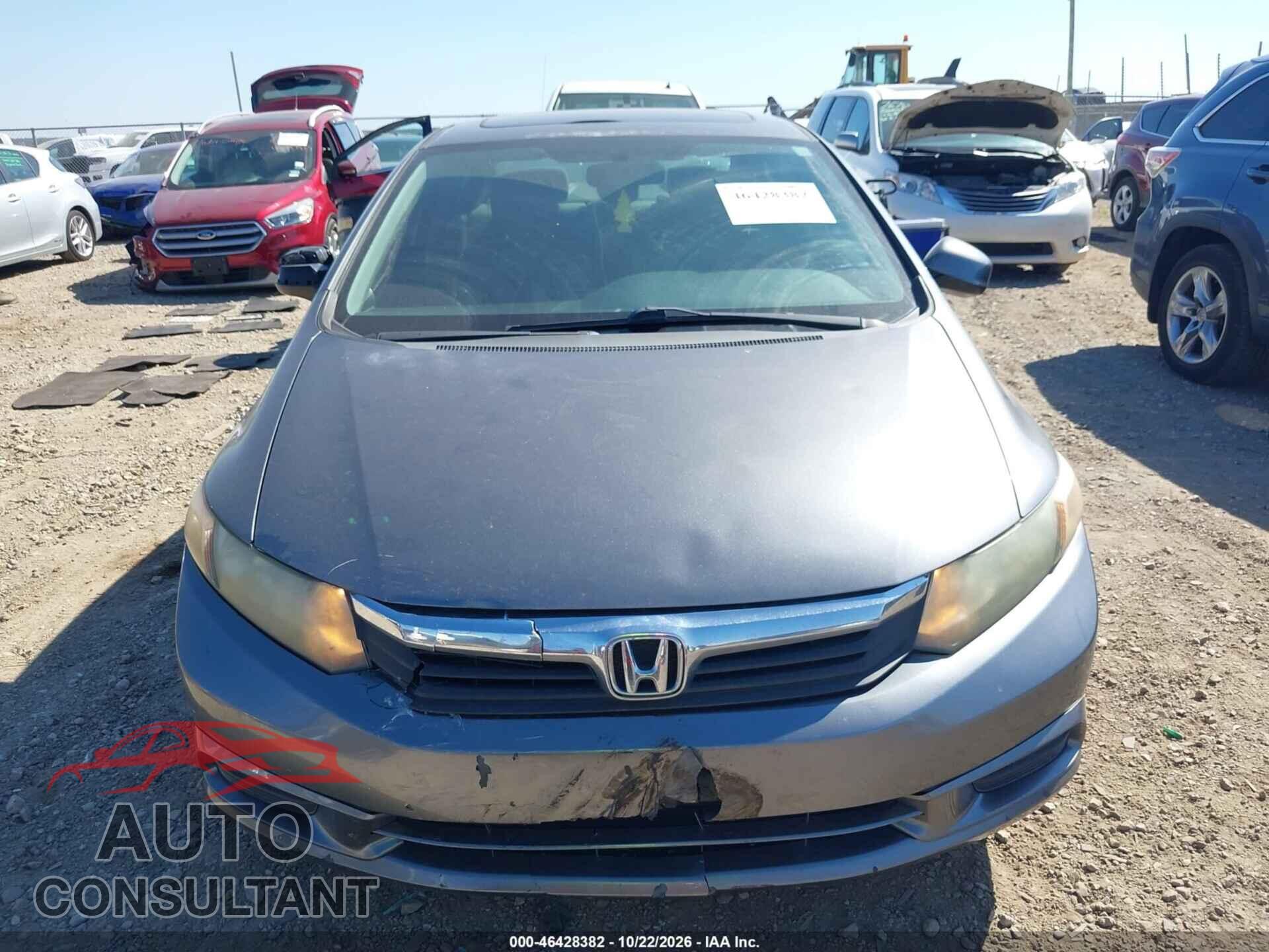 HONDA CIVIC 2012 - 19XFB2F80CE089741