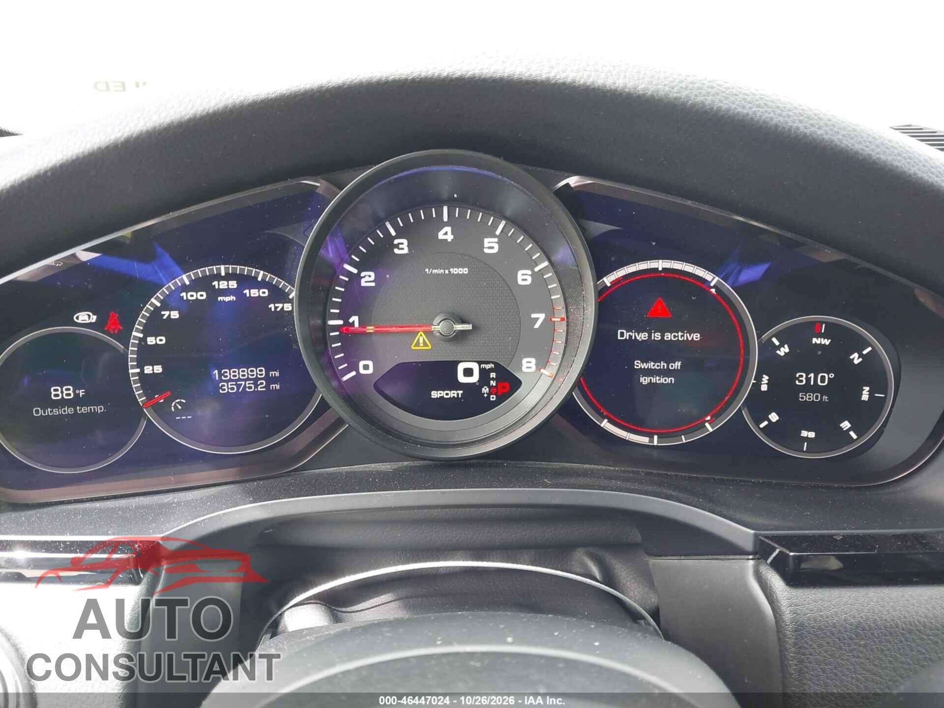 PORSCHE CAYENNE 2019 - WP1AA2AY1KDA01802