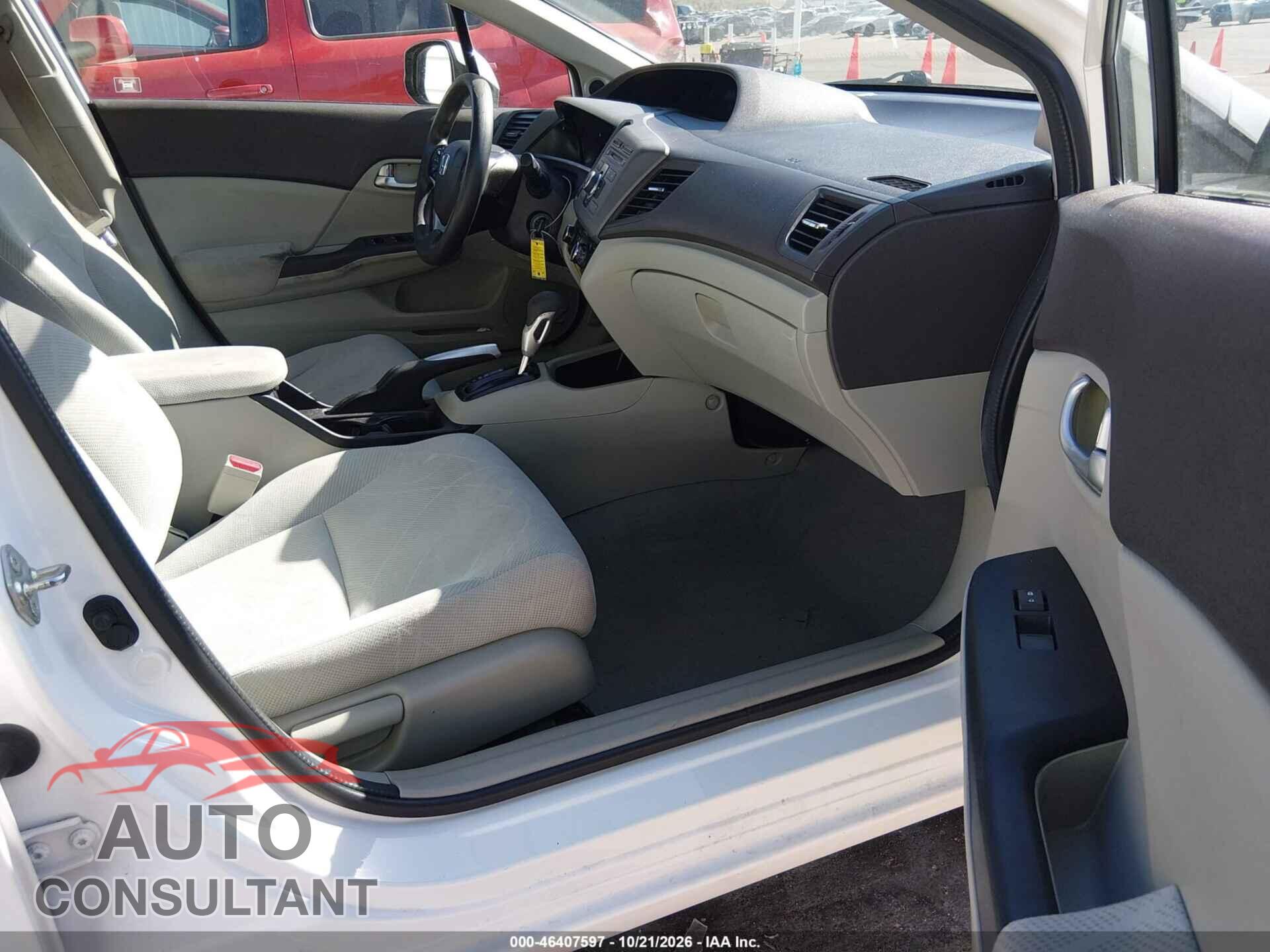 HONDA CIVIC 2012 - 19XFB2F83CE090527