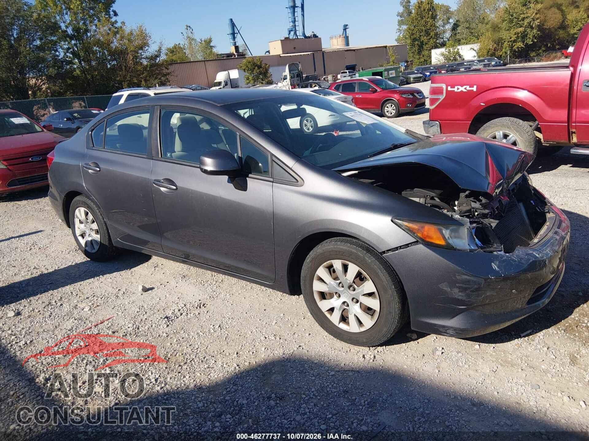 HONDA CIVIC 2012 - 19XFB2F56CE381819