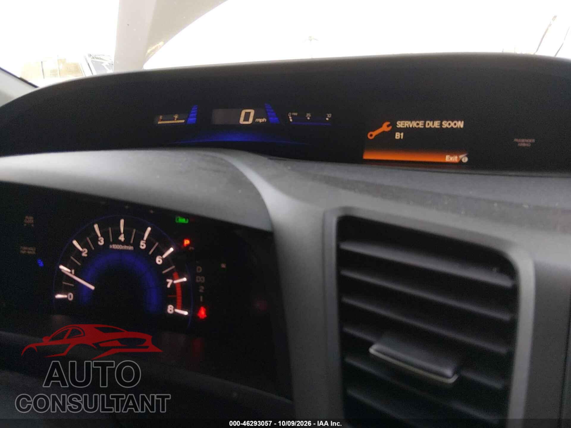 HONDA CIVIC 2012 - 19XFB2F59CE103660