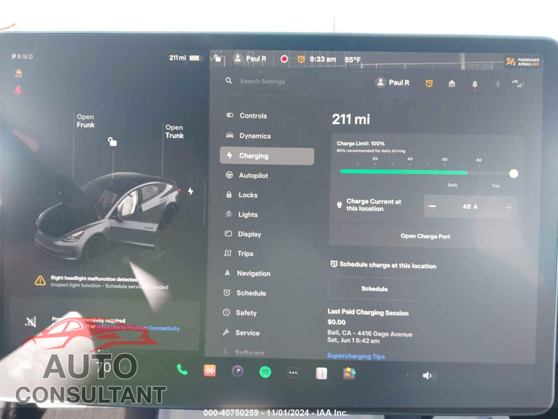 TESLA MODEL 3 2023 - 5YJ3E1EC0PF701558
