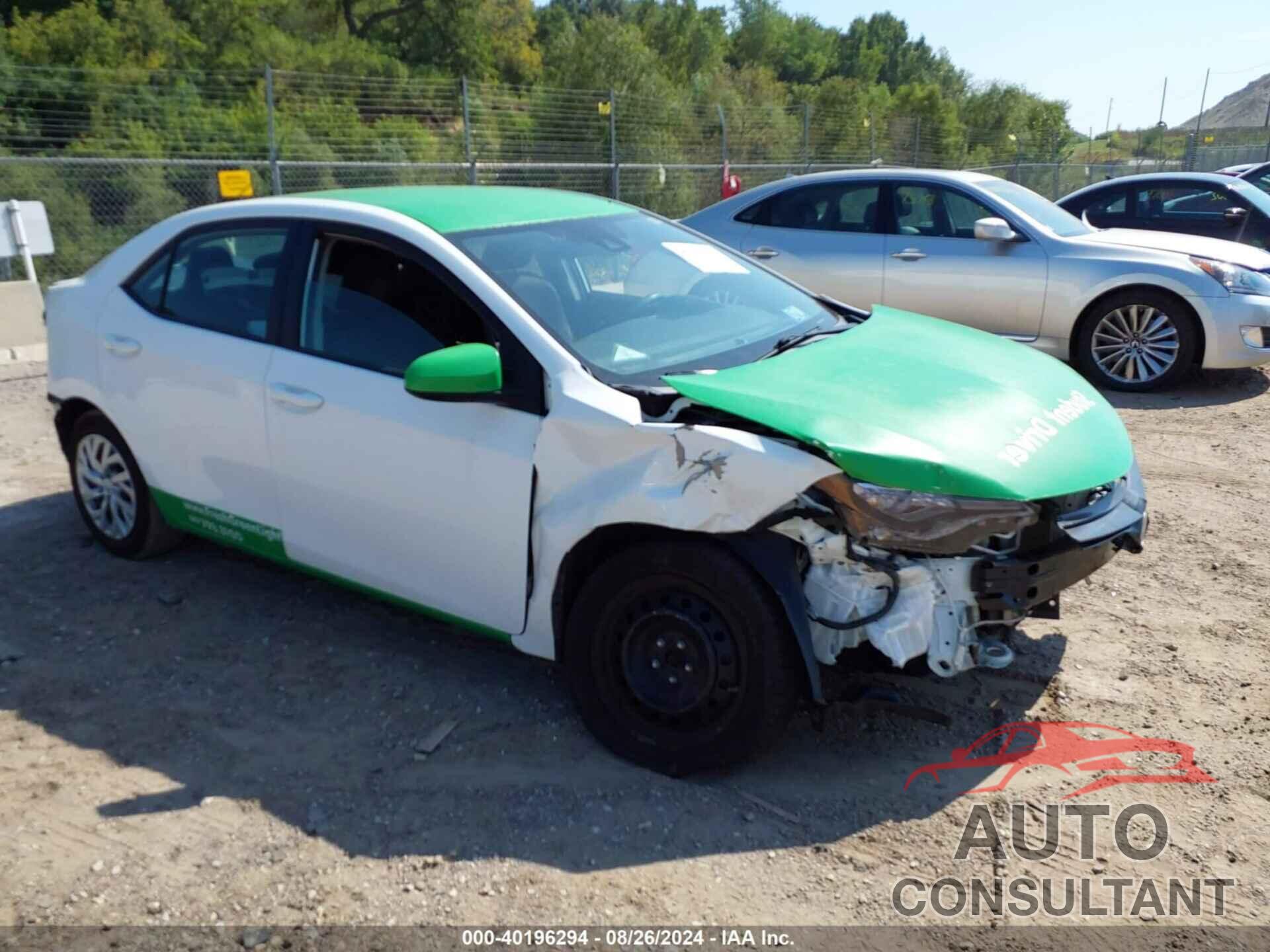 TOYOTA COROLLA 2019 - 2T1BURHE0KC206610