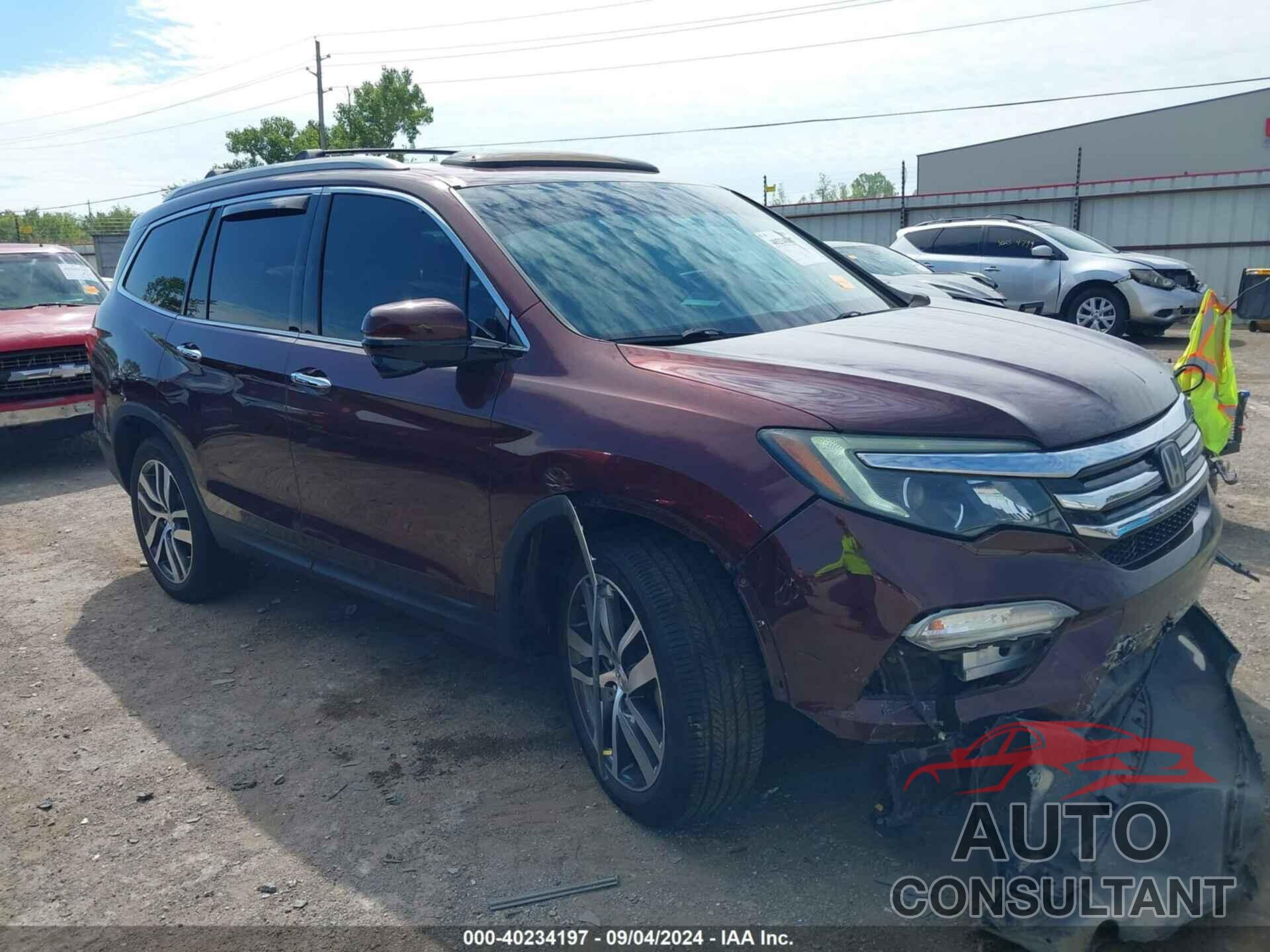 HONDA PILOT 2016 - 5FNYF6H9XGB043750