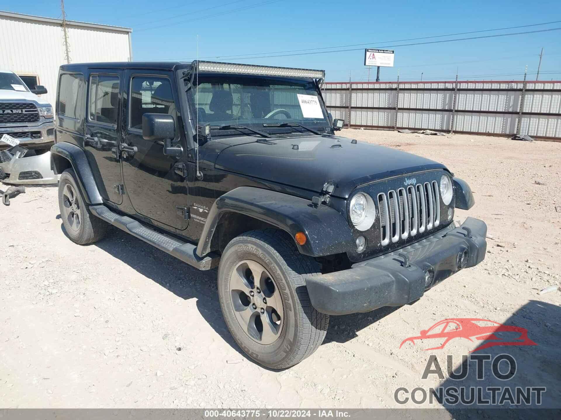 JEEP WRANGLER UNLIMITED 2017 - 1C4BJWEG9HL669182