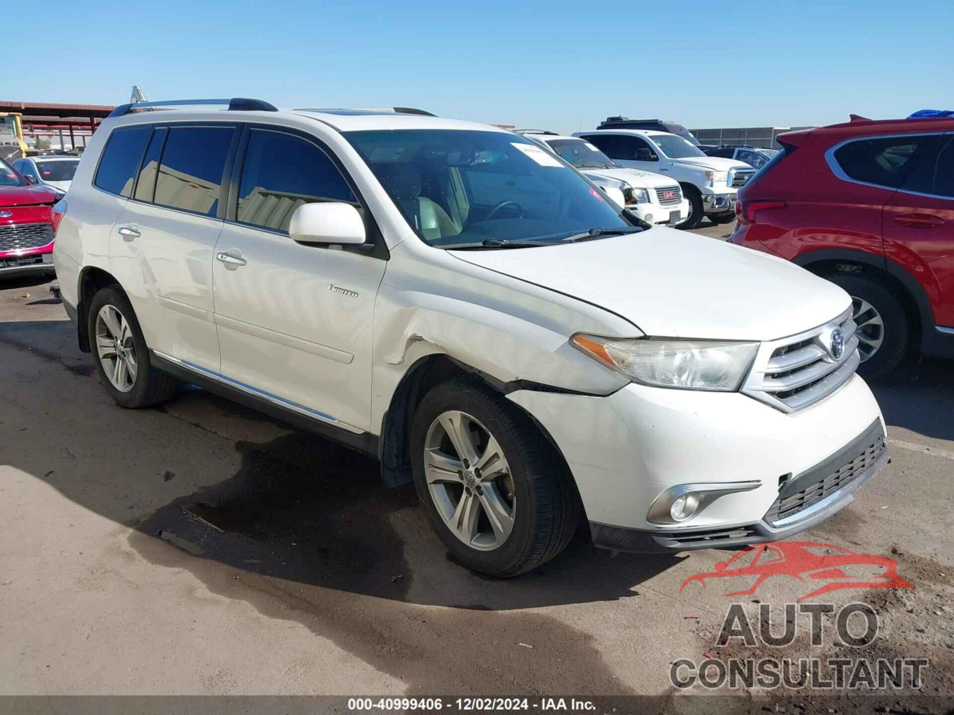 TOYOTA HIGHLANDER 2011 - 5TDDK3EH1BS049445