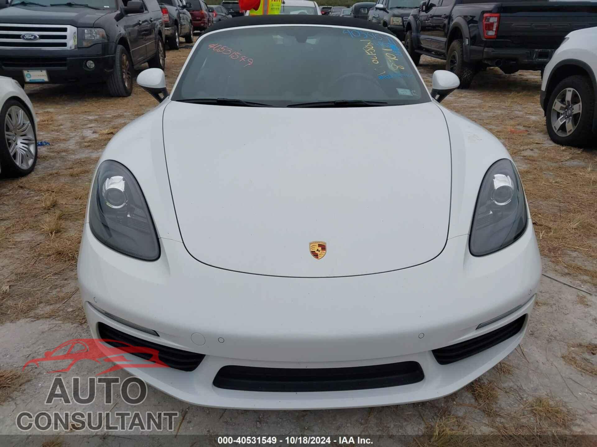 PORSCHE 718 BOXSTER 2019 - WP0CA2A82KS211041