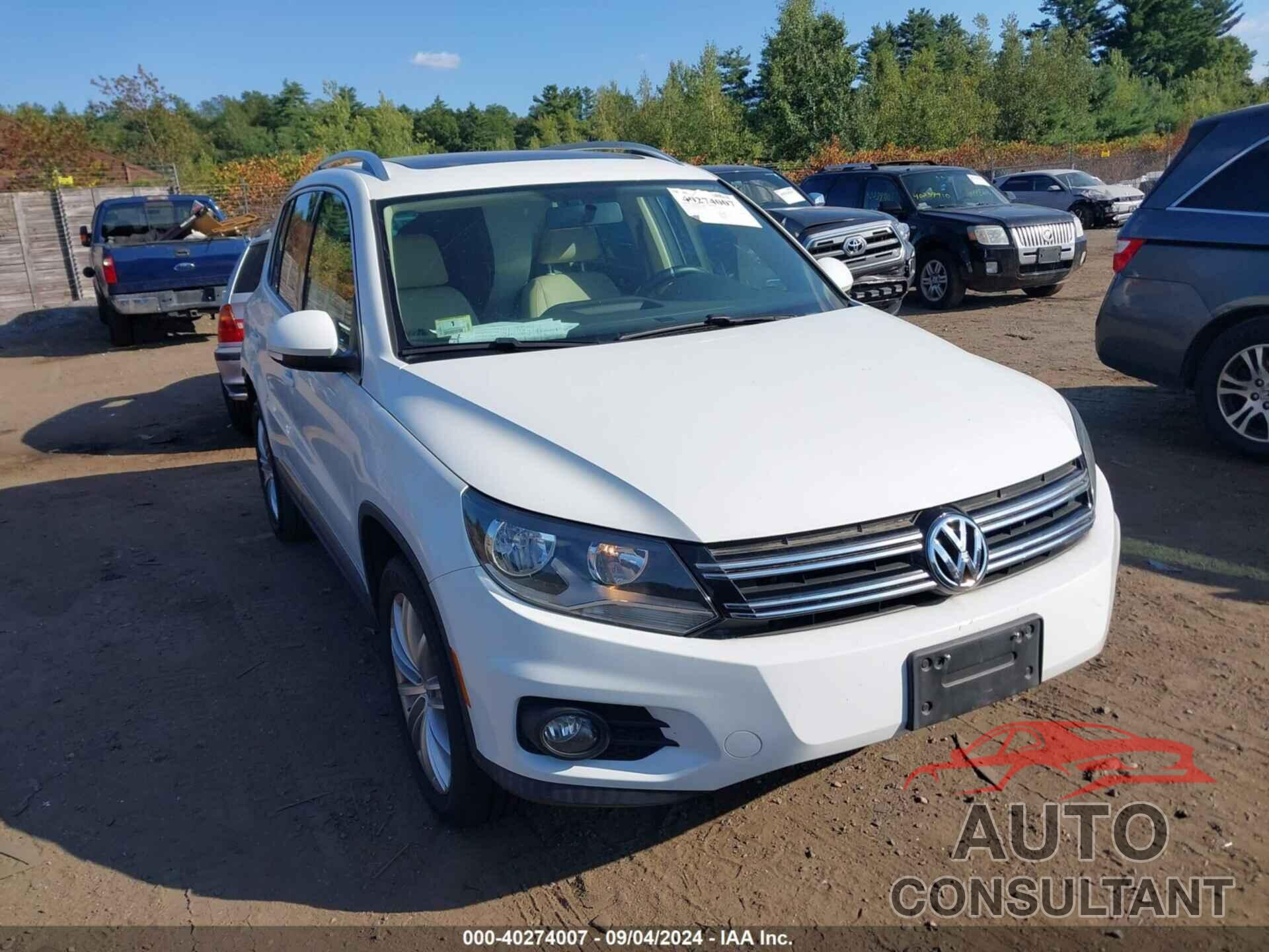 VOLKSWAGEN TIGUAN 2015 - WVGBV7AX5FW582287