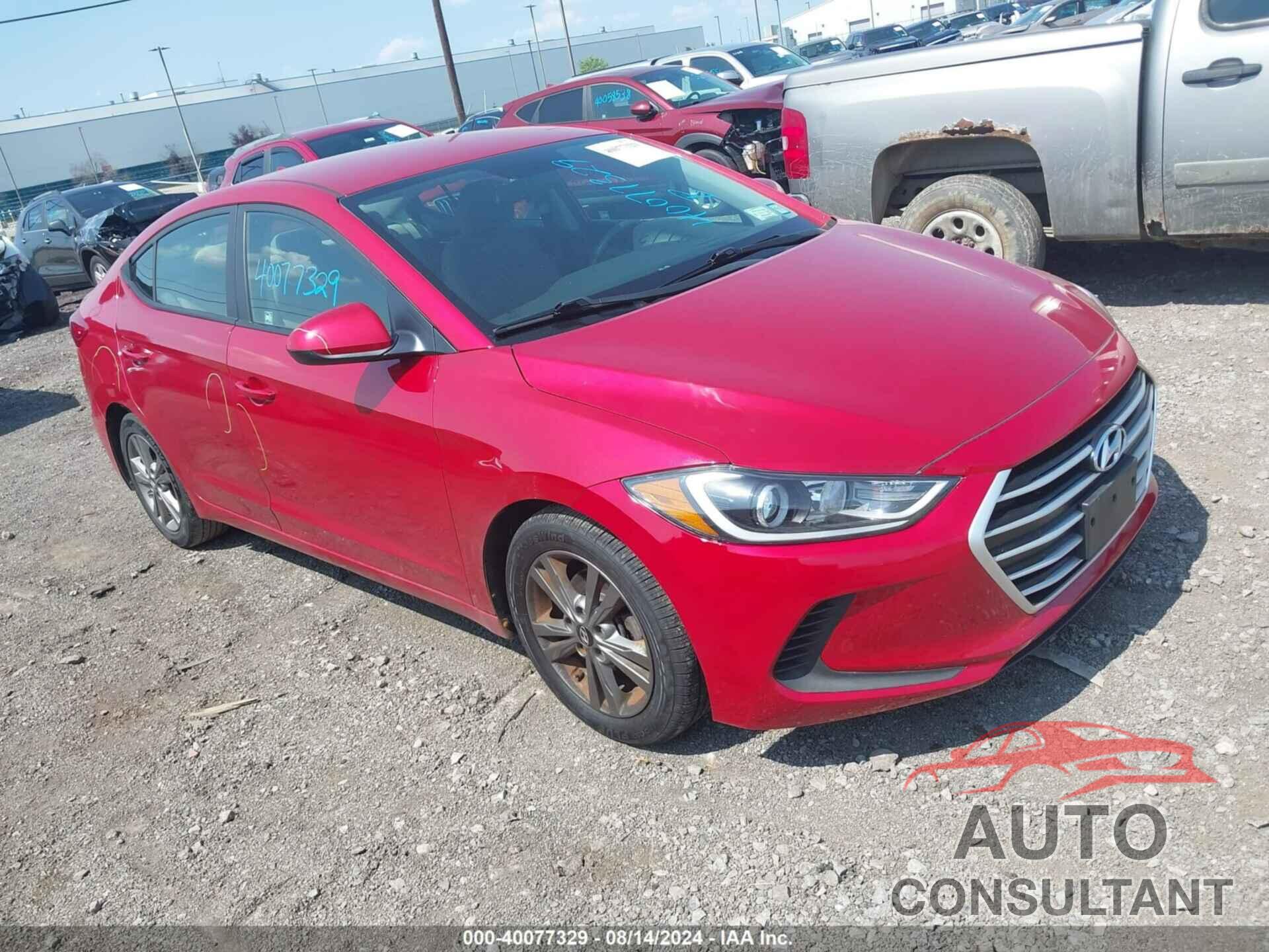 HYUNDAI ELANTRA 2017 - 5NPD84LFXHH005058